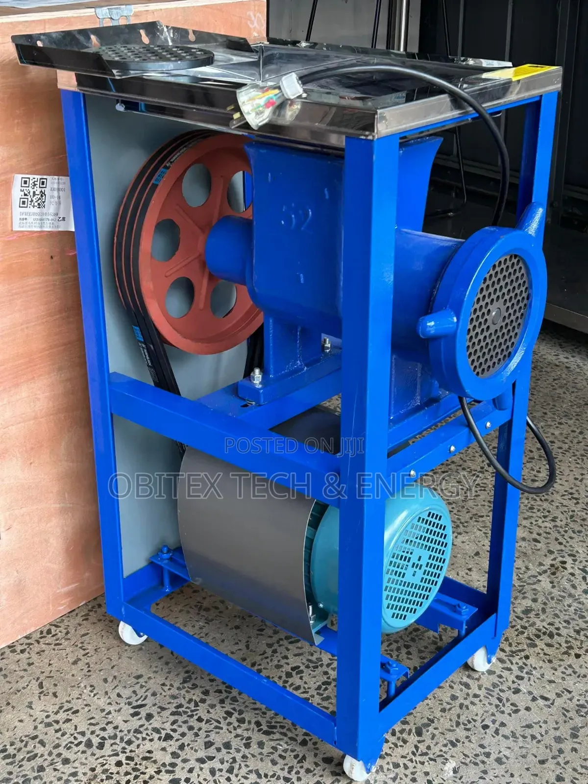 Commercial Electric Meat Bone Grinder 180kg/Hr (Industrial Grade)