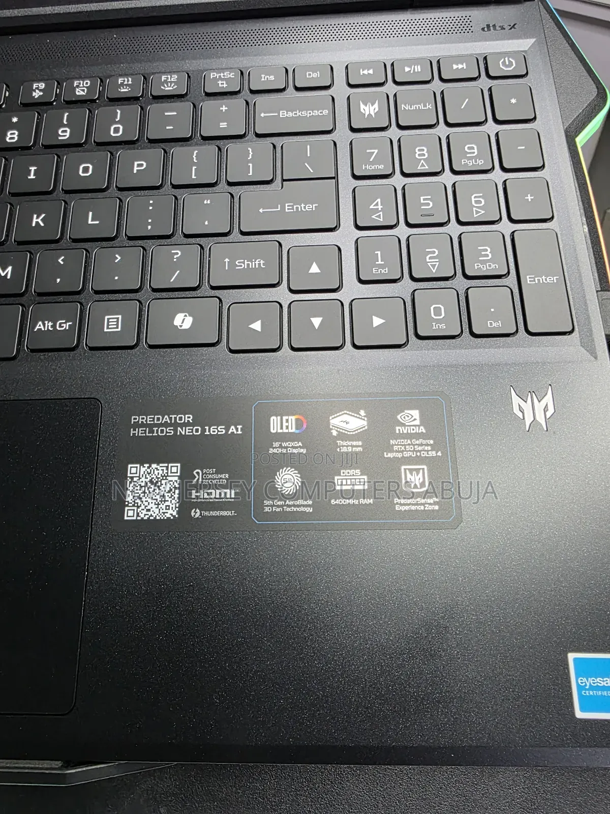 New Laptop Acer Predator Helios Neo 16 32GB Intel Core Ultra 9 SSD 1T