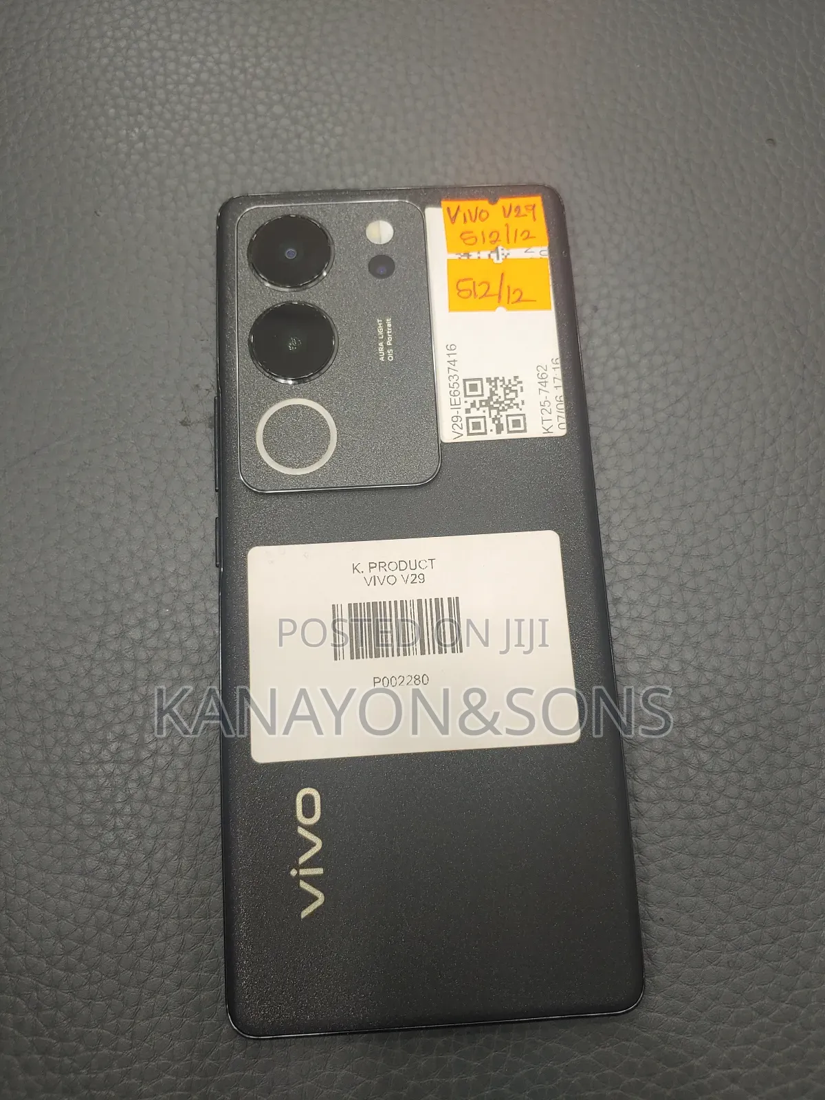 Vivo V29 5G 256 GB Black