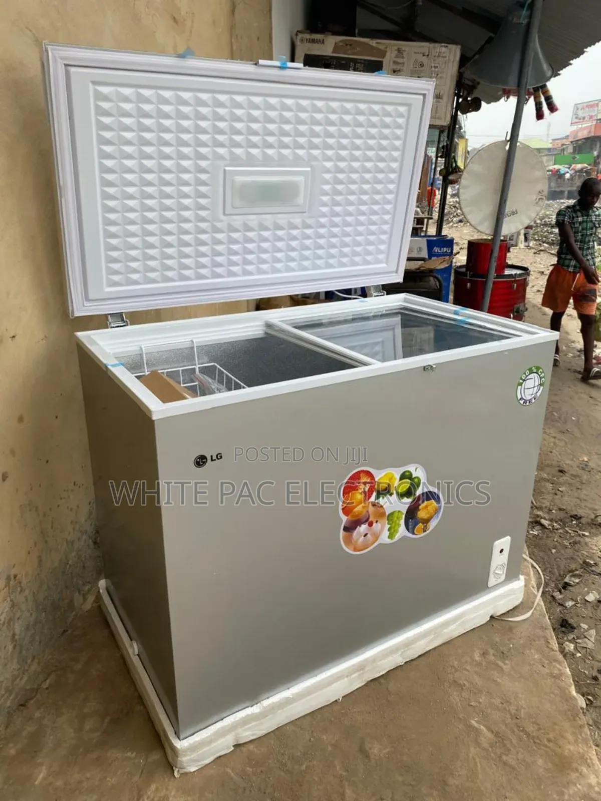 Original > Lg 400 Litre Solar Freezer(Nepa & Solar )Inner Glass Door