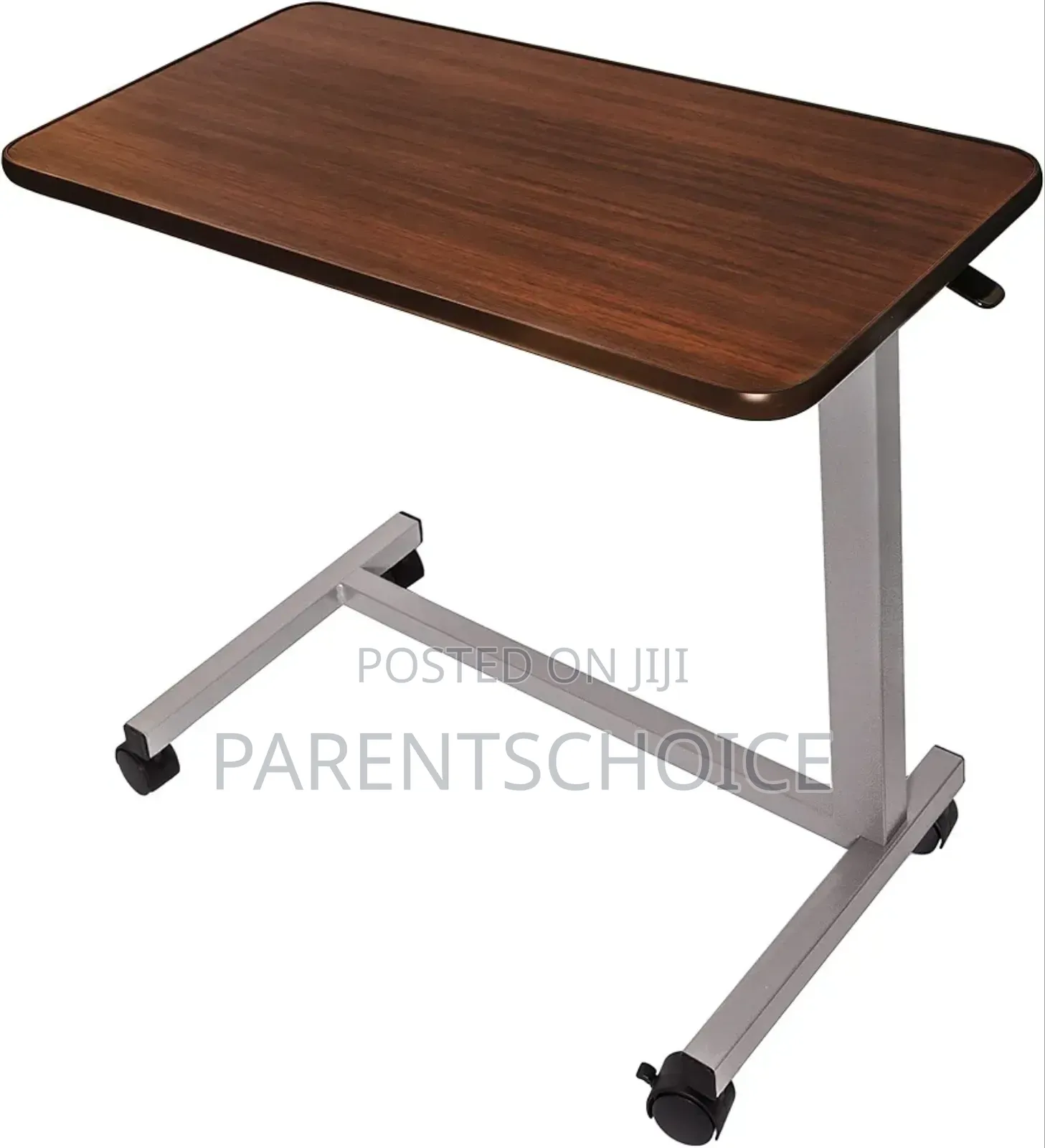 Adjustable Overbed Bedside Table With Wheels (Hospital and Home Use