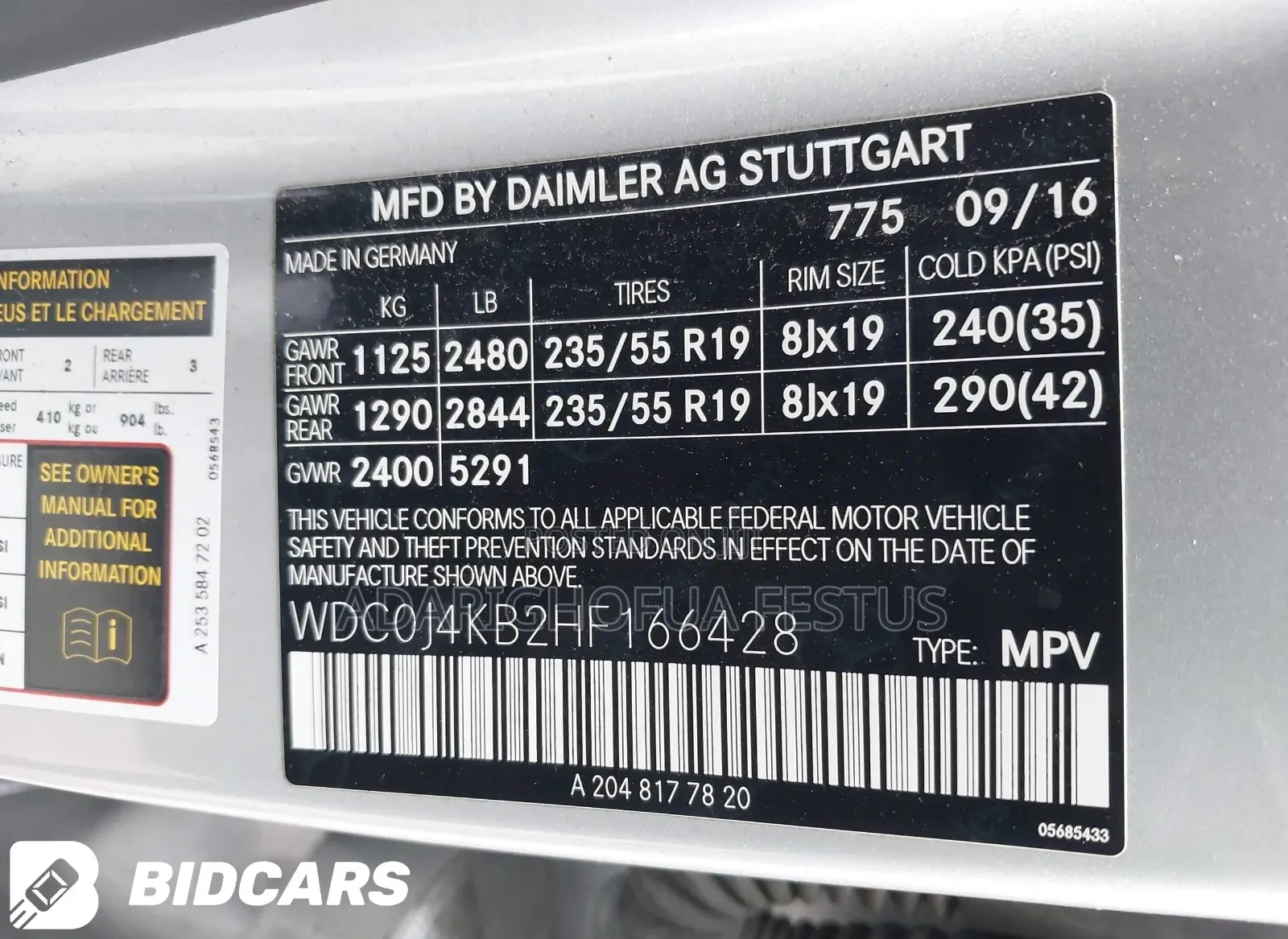 Mercedes-Benz GLC-Class 2017 Silver