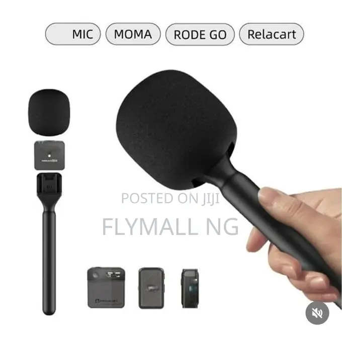 Microphone Interview Handheld Adapter Wireless Mic Holder With Foam