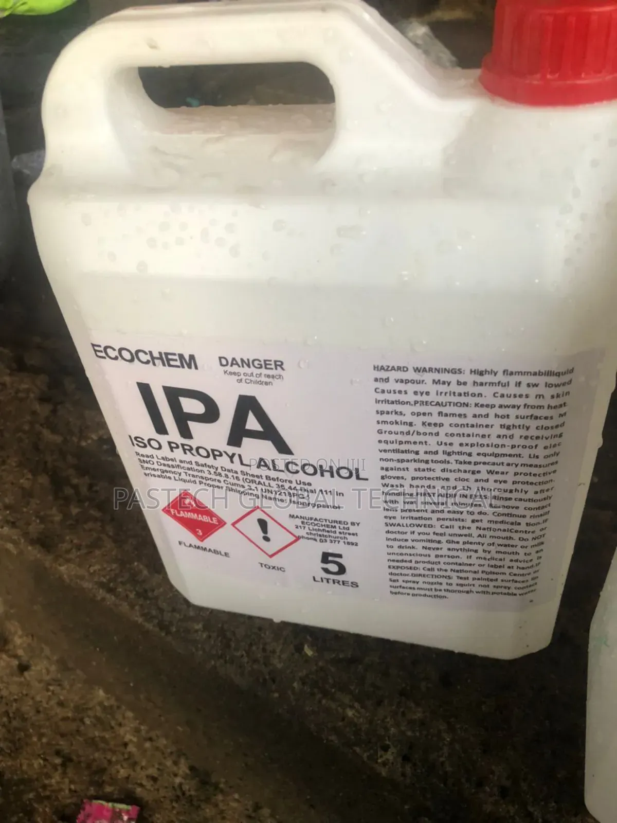 5-liters Of Ecochem Isopropyl Alcohol (Ipa)