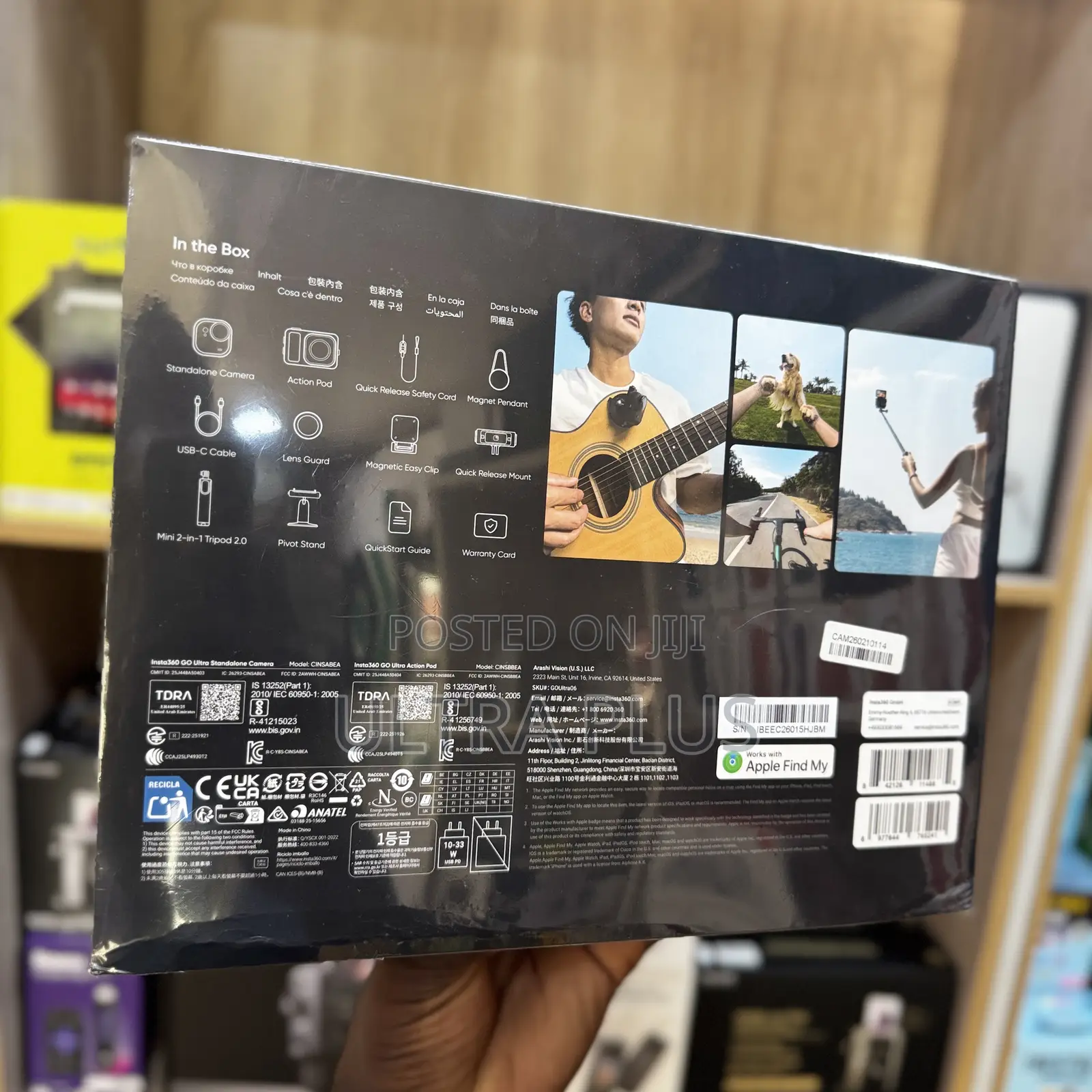 Insta360 Go Ultra - Small 4k Vlogging Camera, Hands-free, Pov Cam