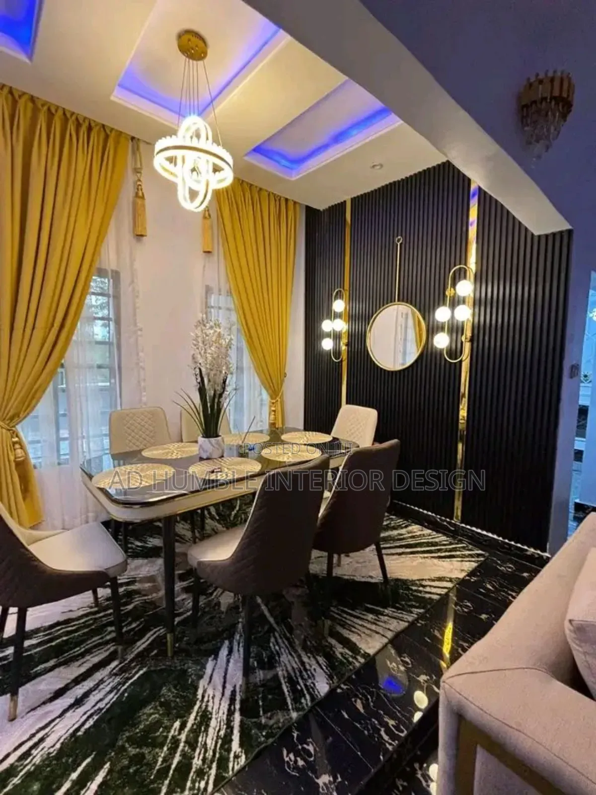 6 Seater Dinnig Set (Marble Top )