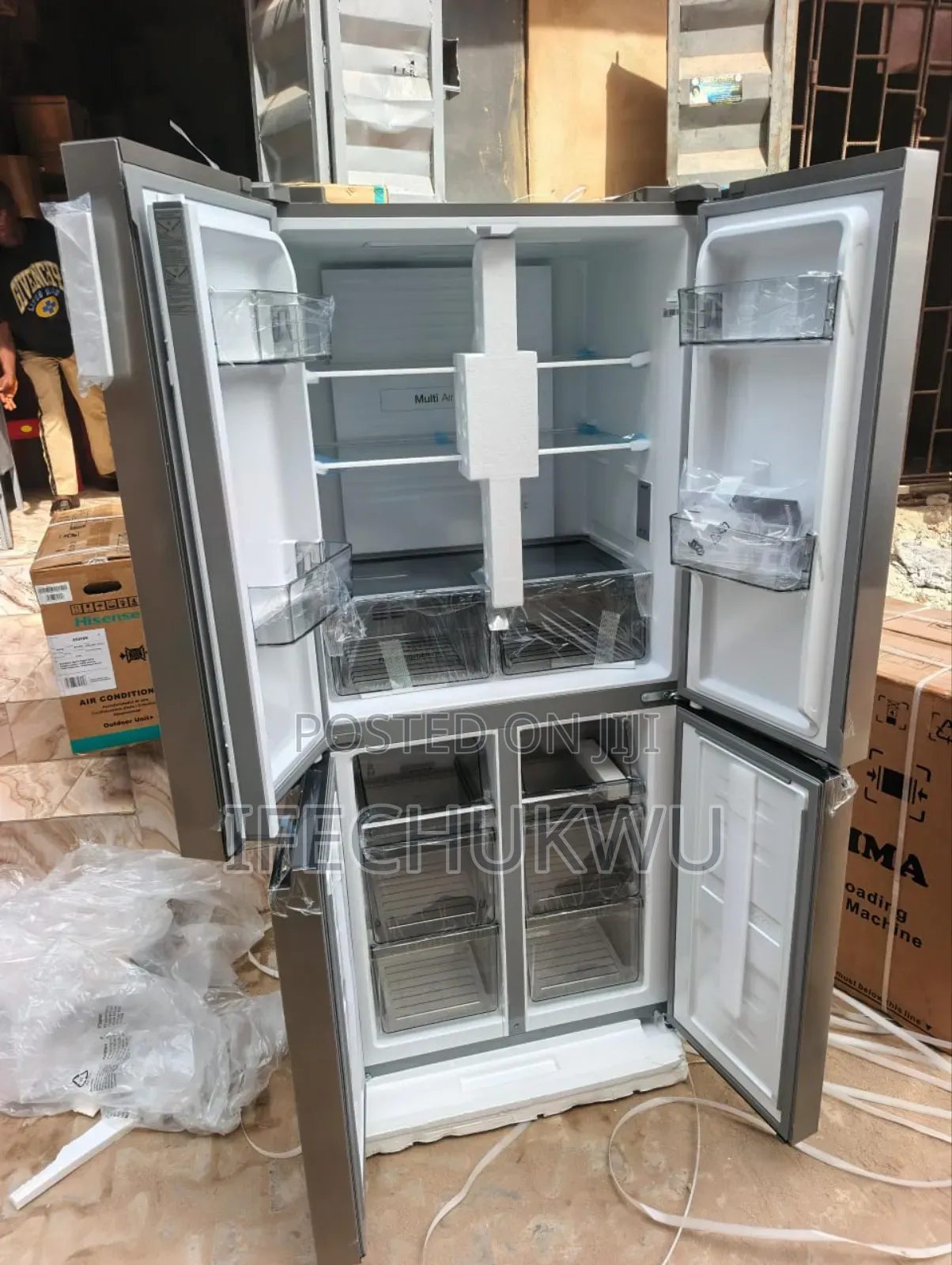 Original Hisense Inverter French Door Bothom Fridge and Bothom Freezer