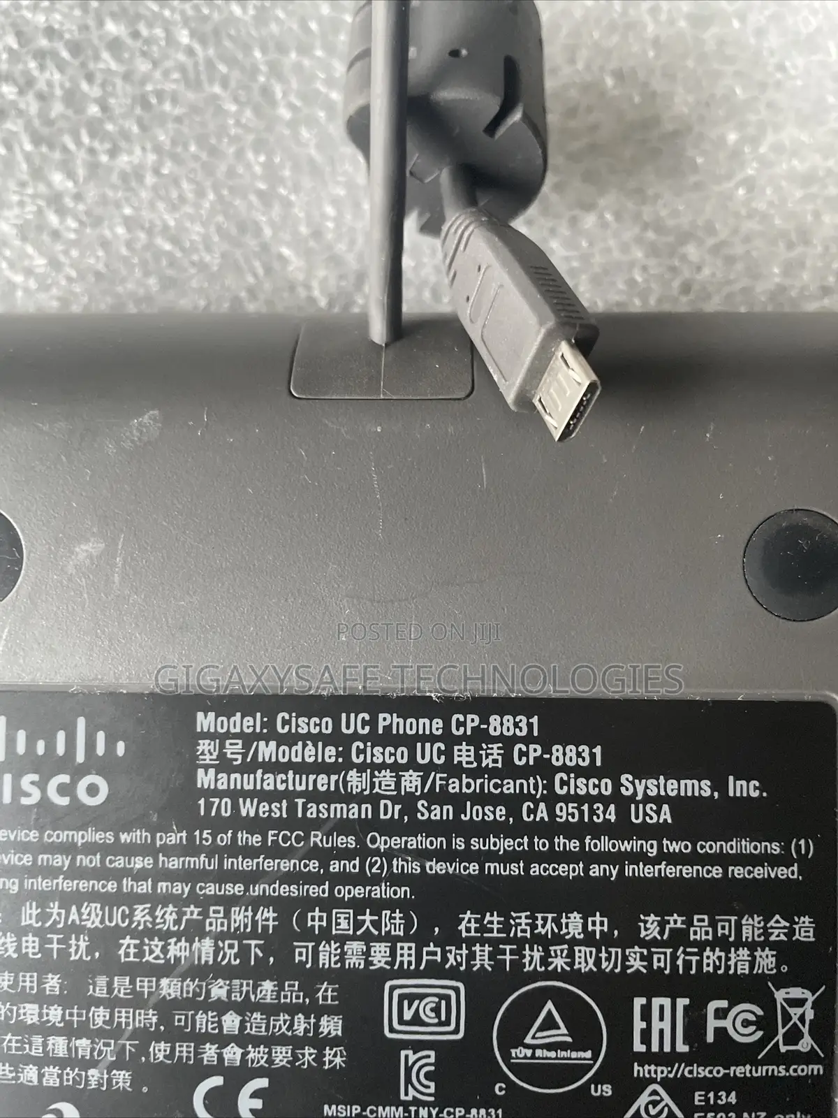 Cisco Micro-Usb Keypad Cp-8831-Dcu-S for Ip Conference Phone