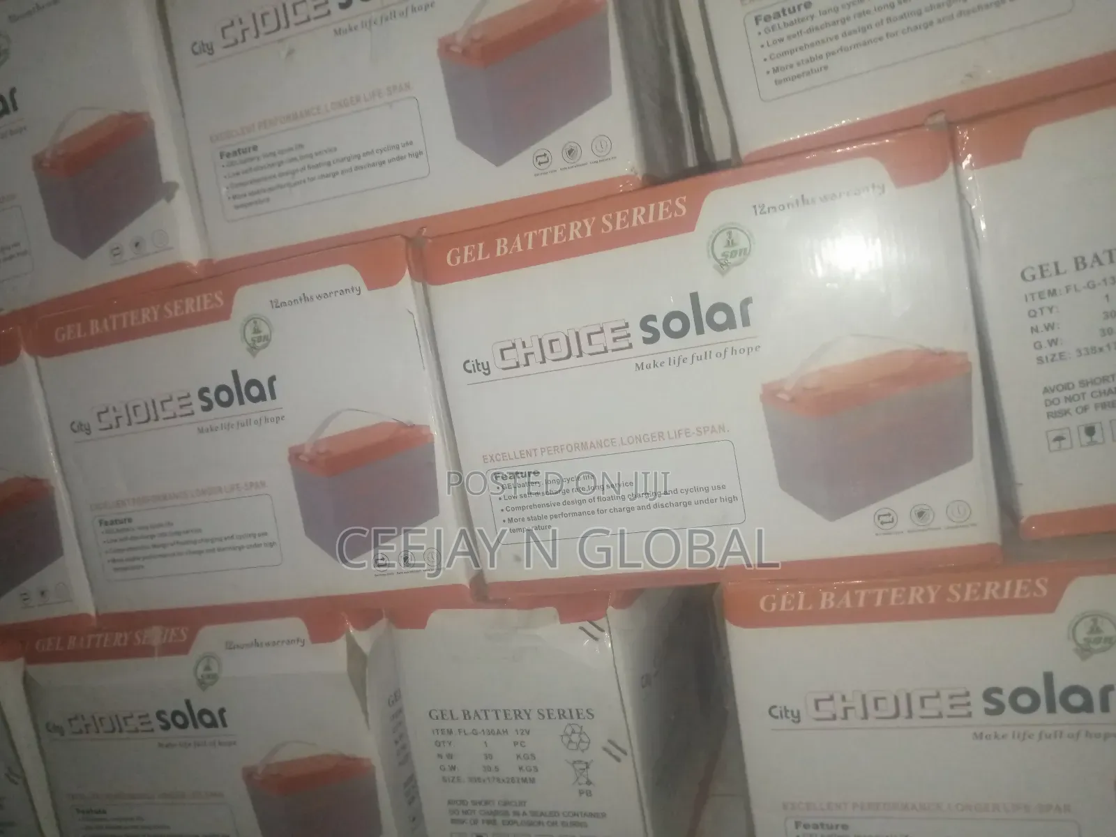 Solar Choice 130ah 12v Deep Cycle Dry Cell Battery