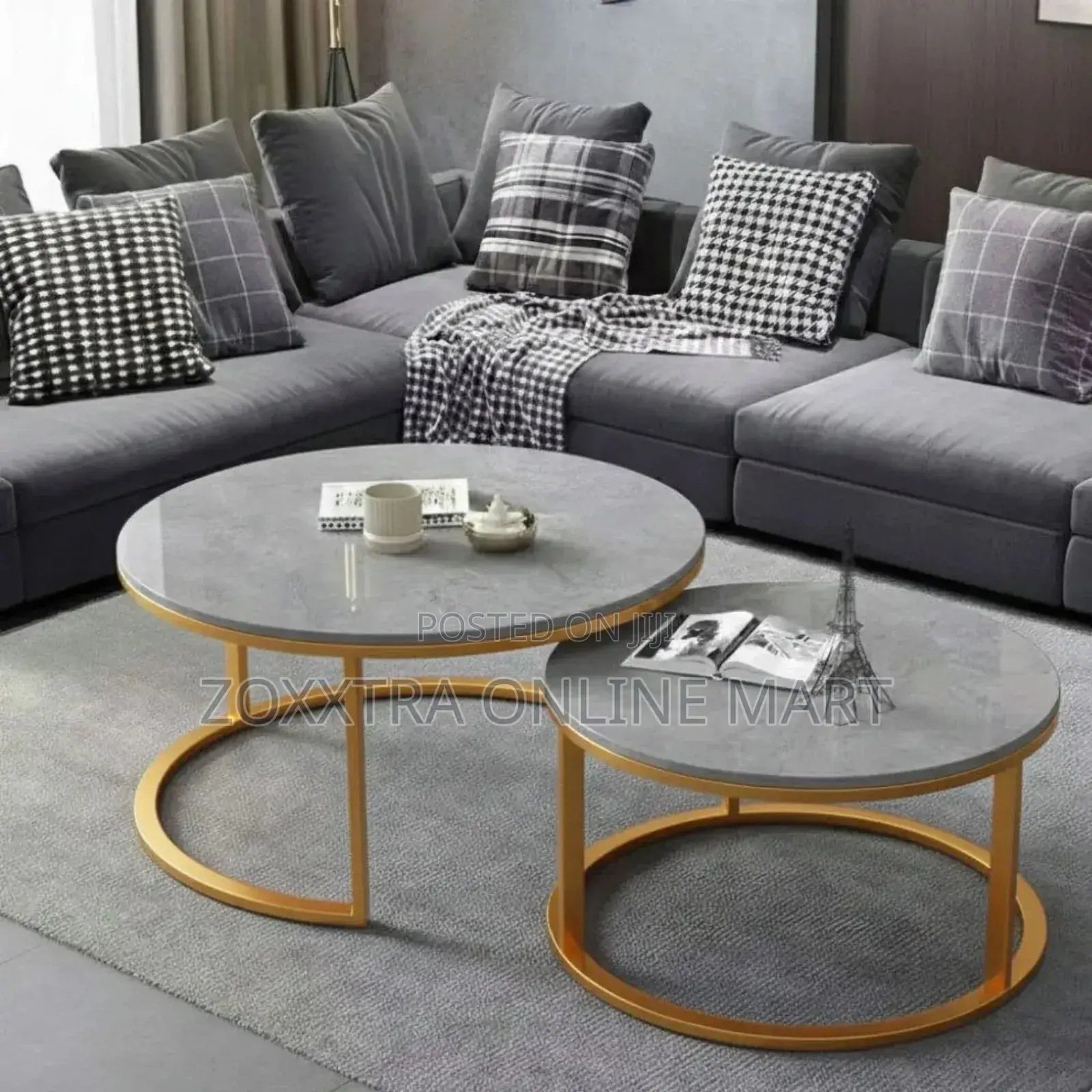 Real Marble Twin Centre Table