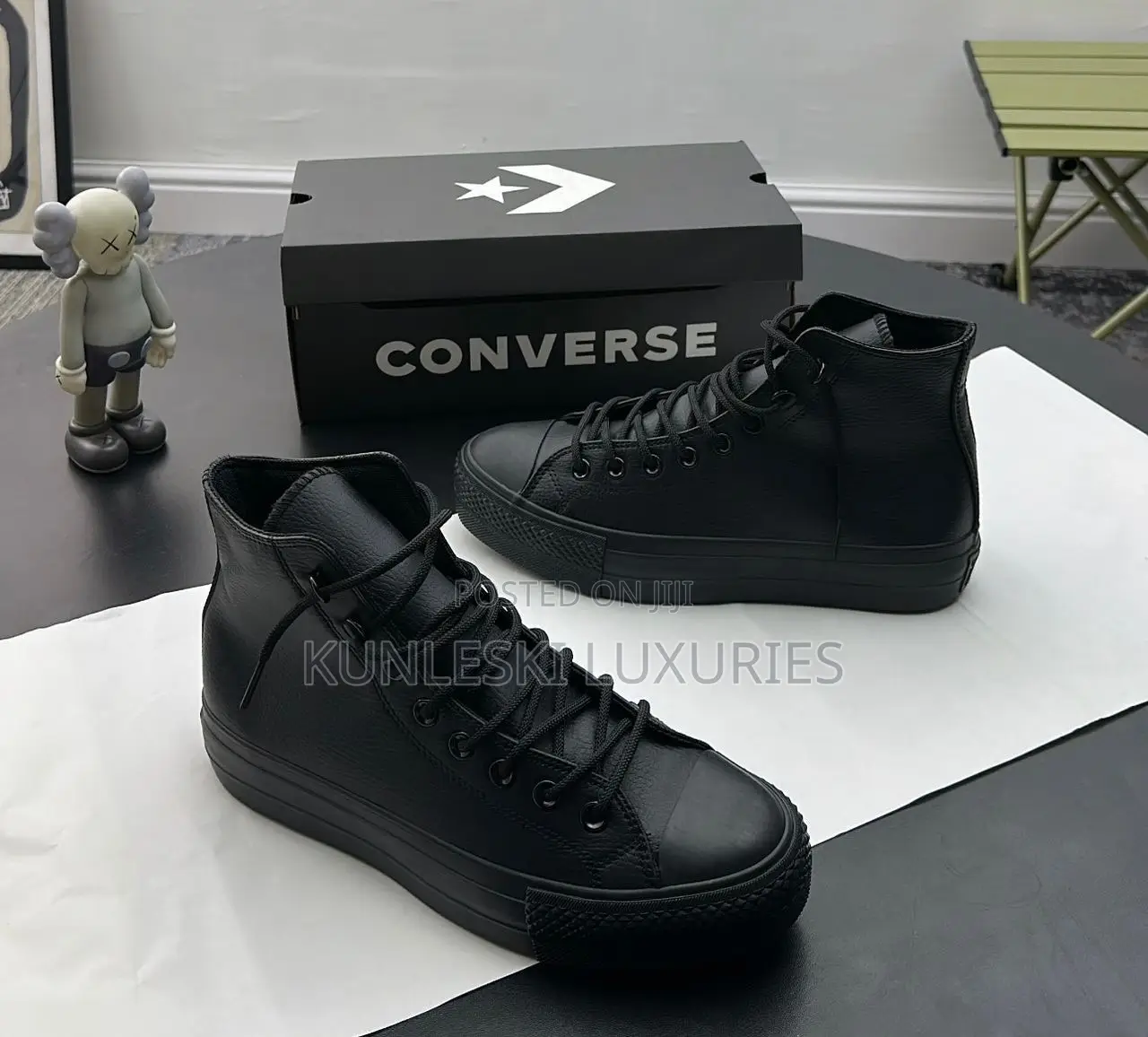 Original Converse Chunk Taylor Hi Black Sneakers