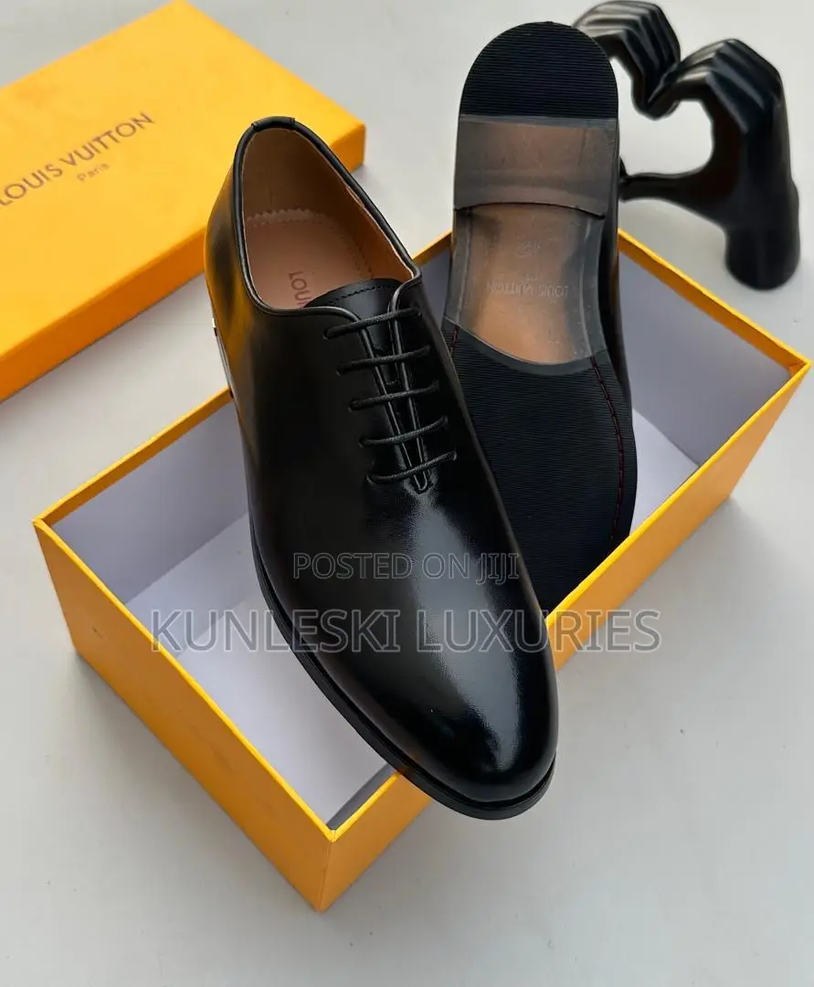 Original Louis Vuitton Official Leather Shoe Available