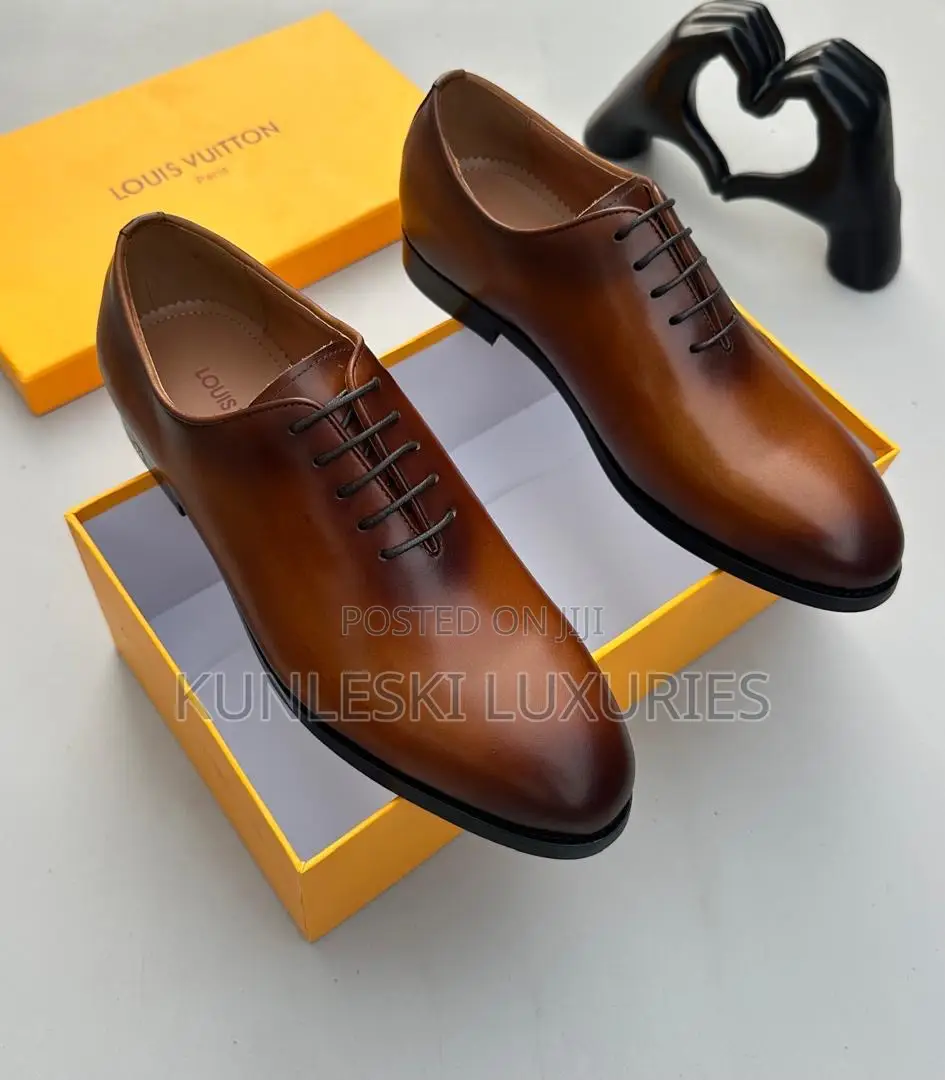 Original Louis Vuitton Official Leather Shoe Available