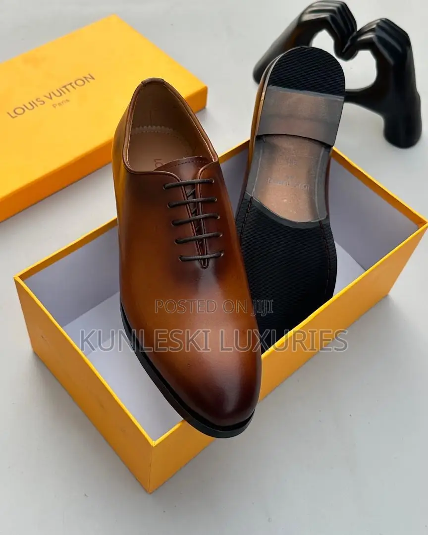 Original Louis Vuitton Official Leather Shoe Available