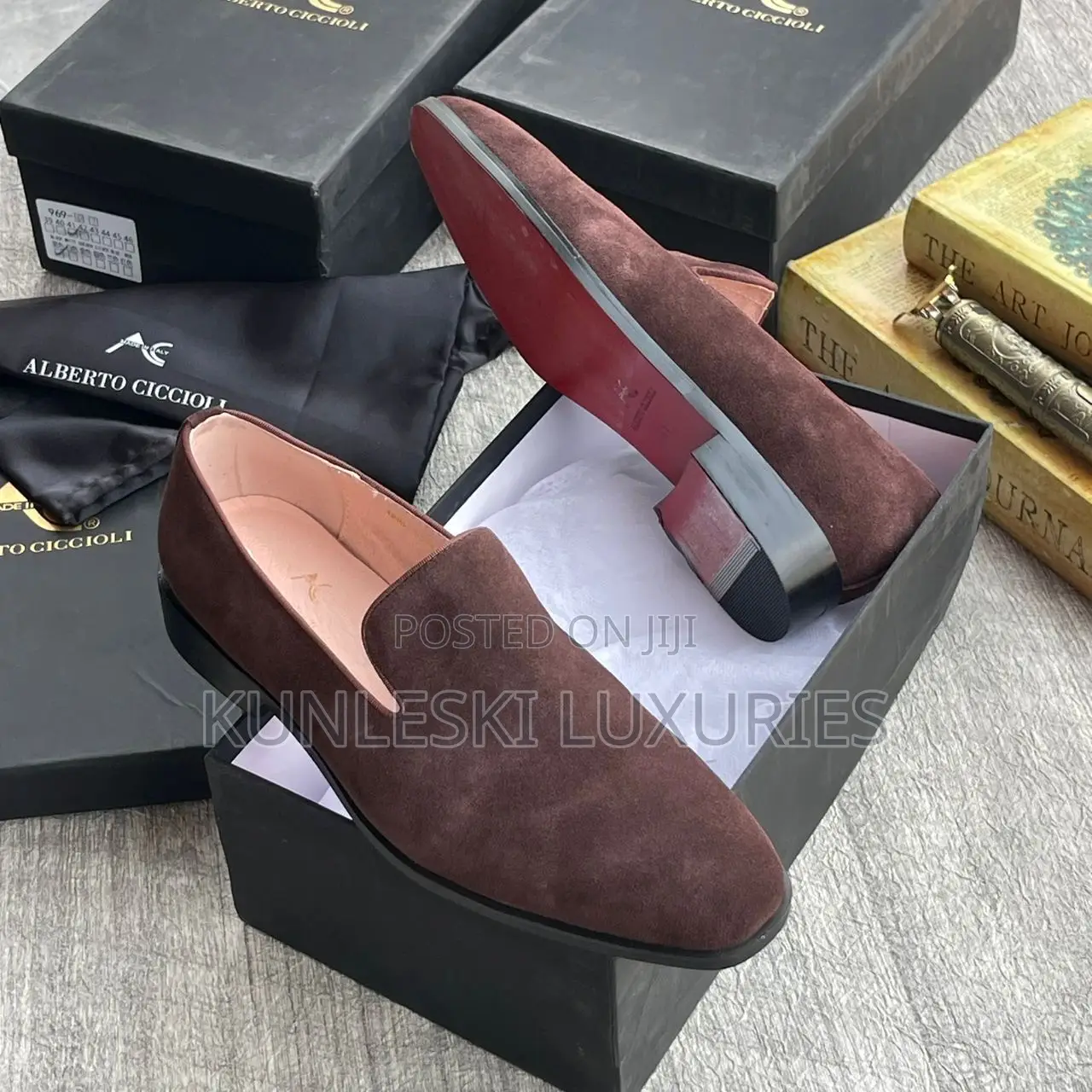 Original Alberto Ciccloli Suede Loafers Shoe In 4 Colorways