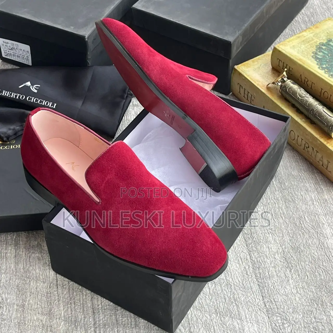 Original Alberto Ciccloli Suede Loafers Shoe In 4 Colorways
