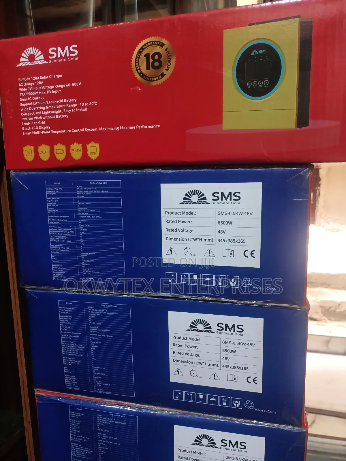 6.5kva 48v Sms Hybrid Inverter Tested