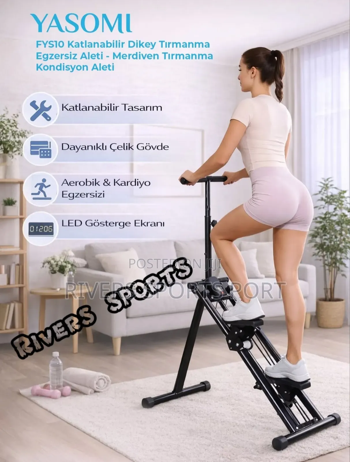 Yasomi Stair Stepper / Climber for Cardiovascular Lower-Body Workout