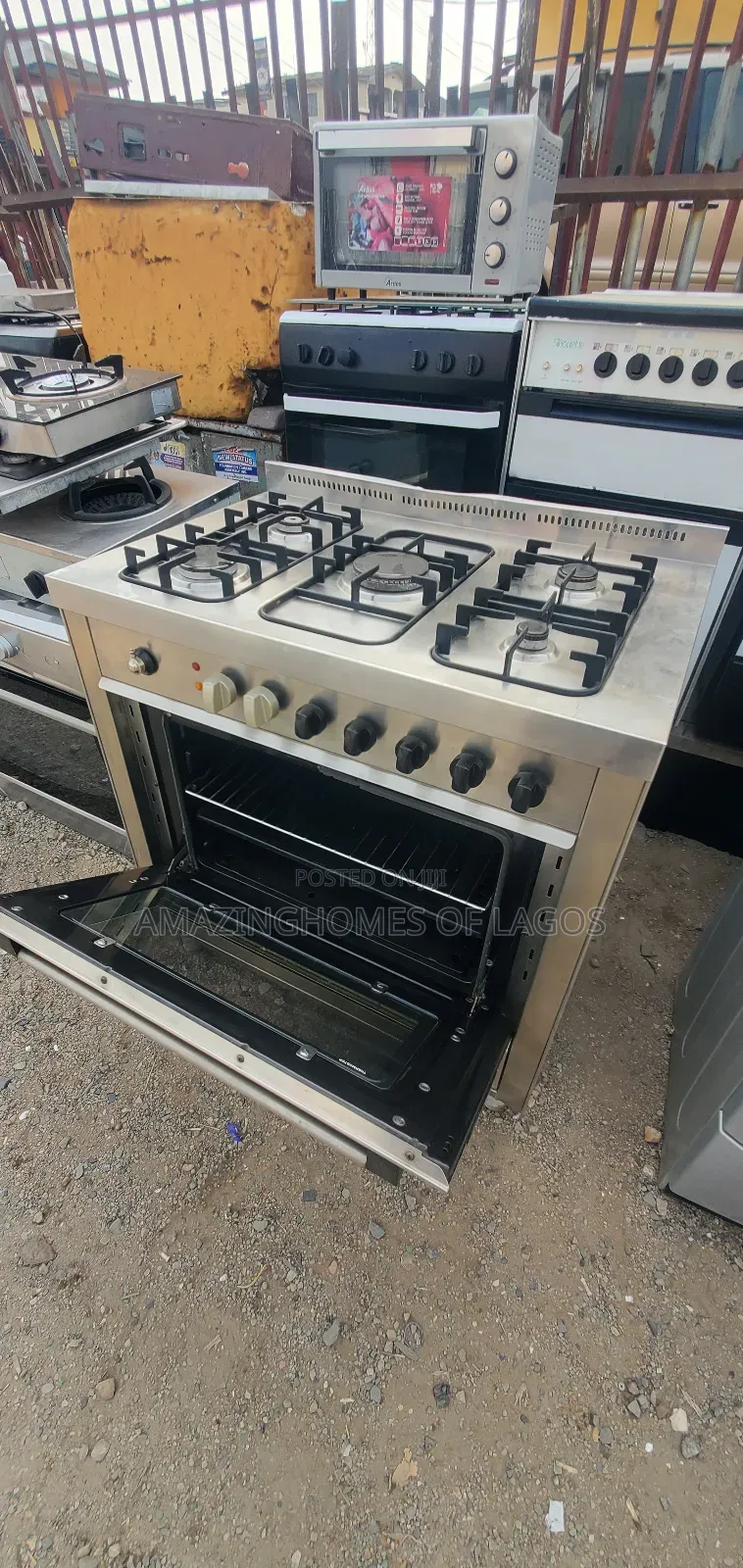 5 Burners, Standard 60by90 Cm