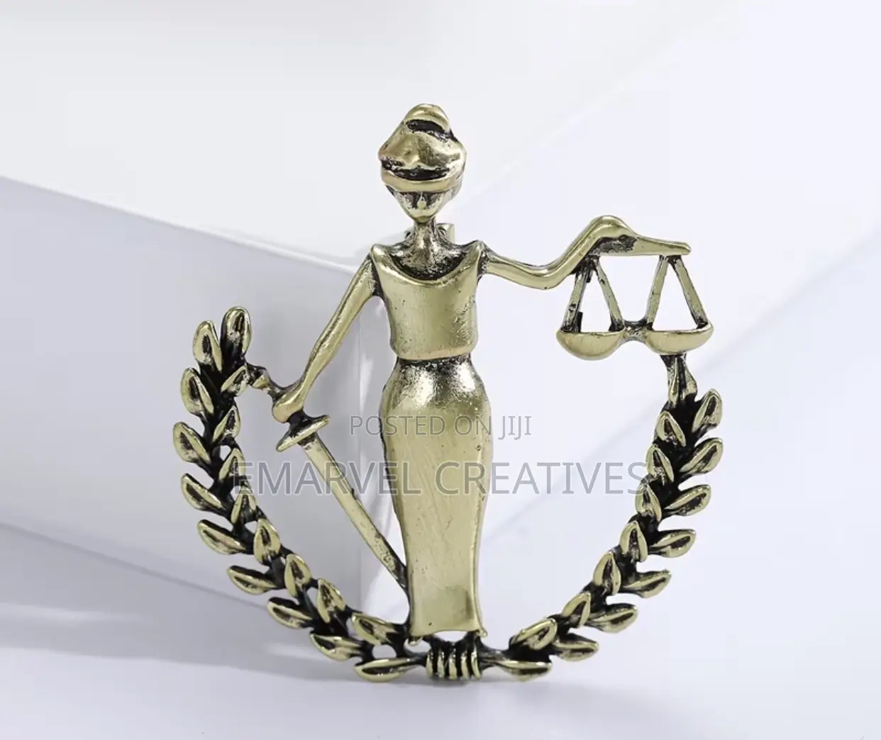 Vintage Libra Zodiac Brooch Pin - Lawyer Brooch