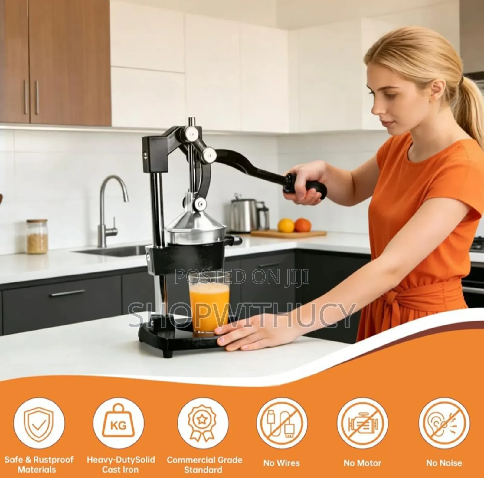 Cast Iron Heavy Duty Manual Juicer Press