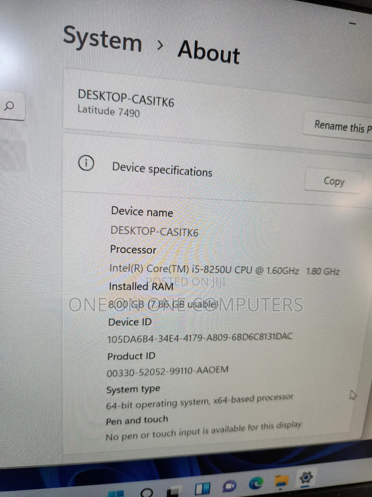Laptop Dell Latitude 7490 8GB Intel Core i5 SSD 256GB