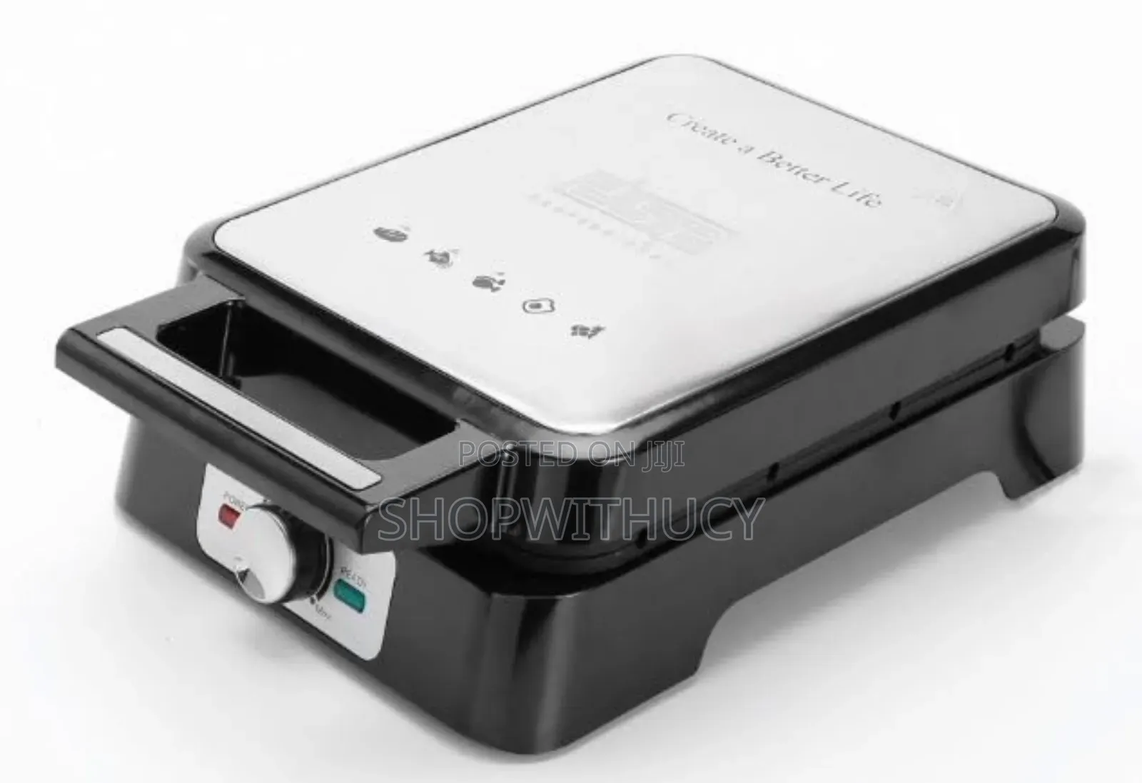 DSP Waffle Maker Kc1337 1600w Non-Stick Coated Aluminium Plate
