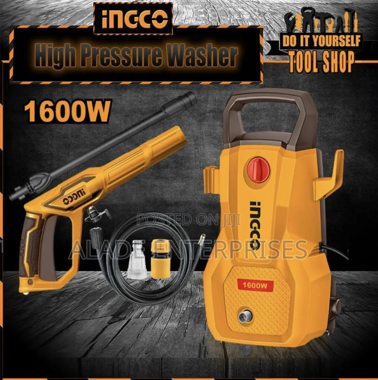 Ingco Electric Pressure Washer 1600w 140bar