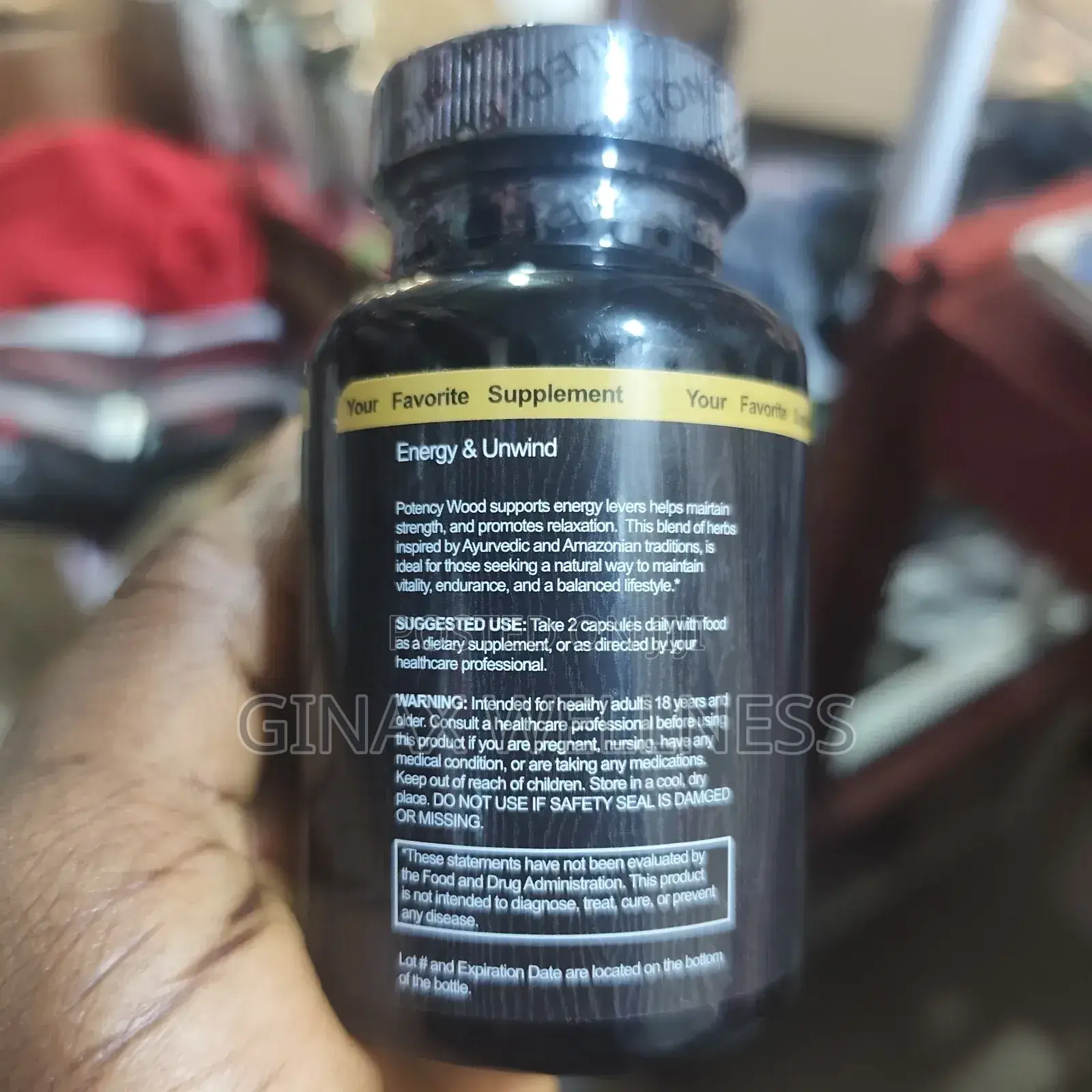 Potency Wood Capsules With Muira Puama, Ginkgo Biloba and Ginseng