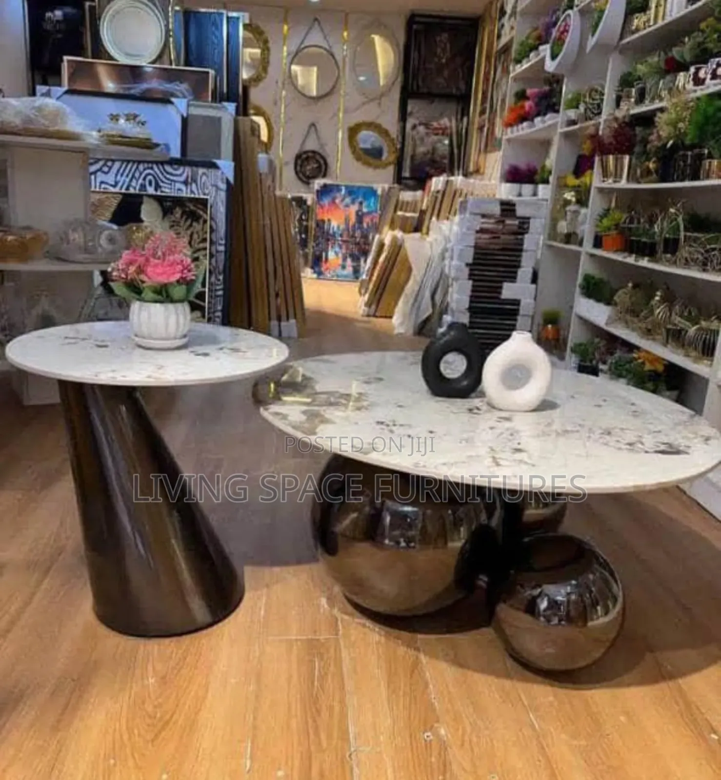 Newly Marble Tops Coffee Table Set