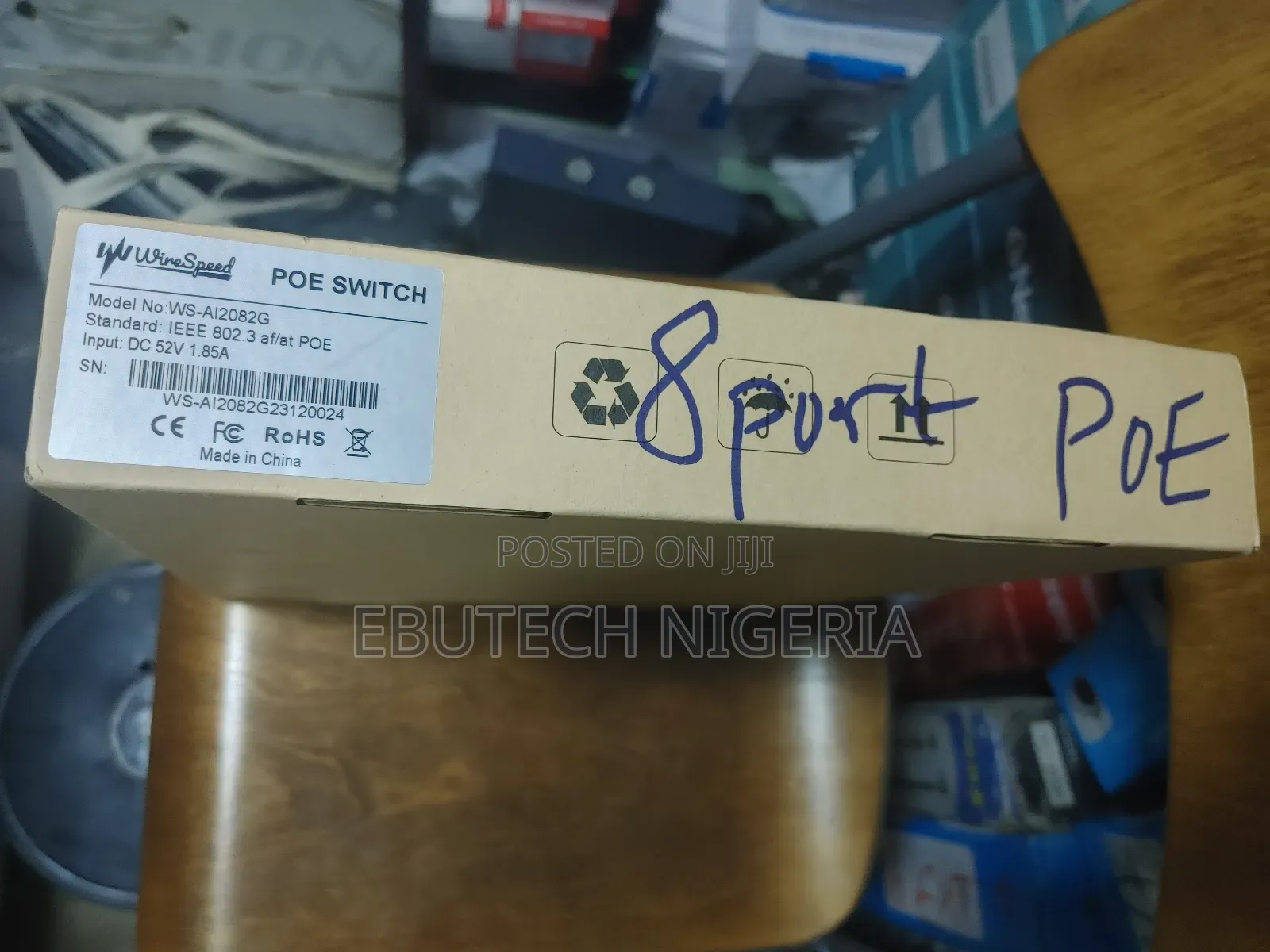 8 Port 10/100 Long Range Unmanaged Poe Switch