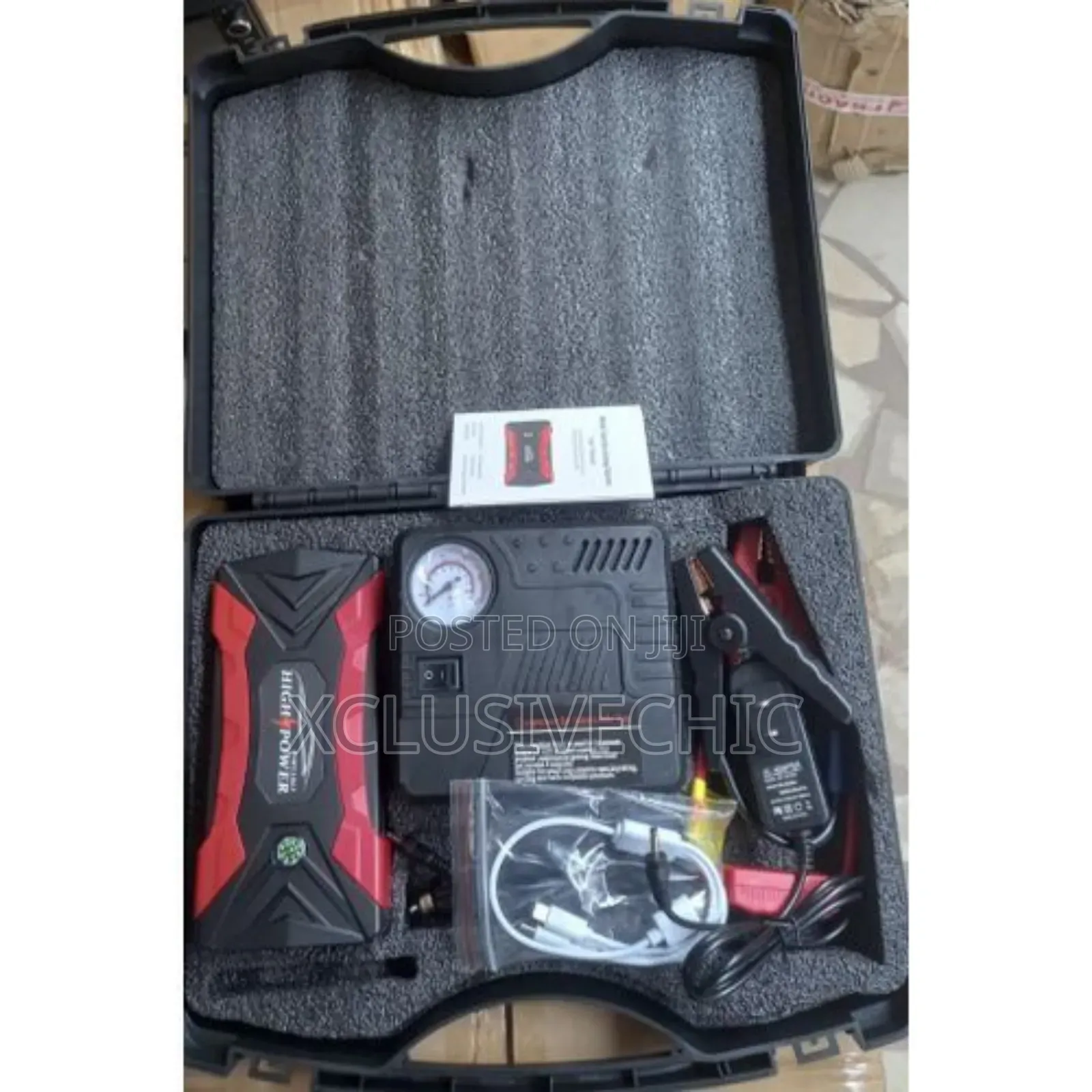 Car Jump Starter + Pump Air Tire Inflator