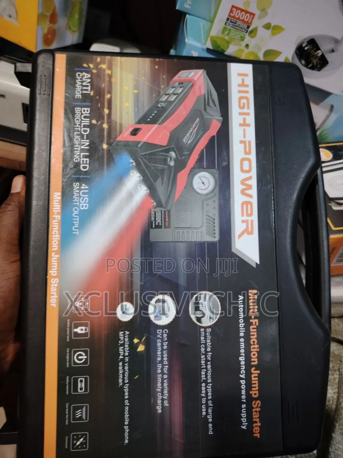 Car Jump Starter + Pump Air Tire Inflator