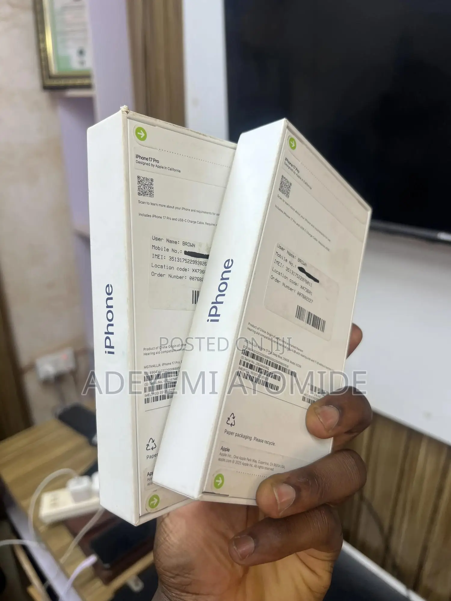 New Apple iPhone 17 Pro 256 GB Blue