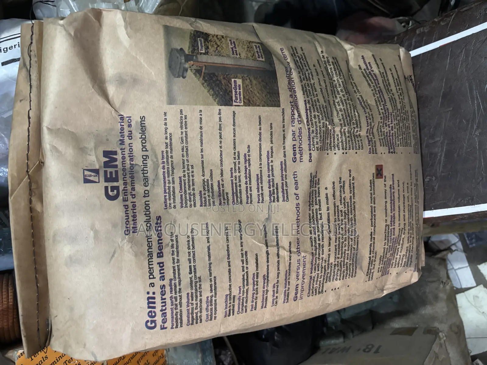 Ground Enhancement Material / Gem for Earthing