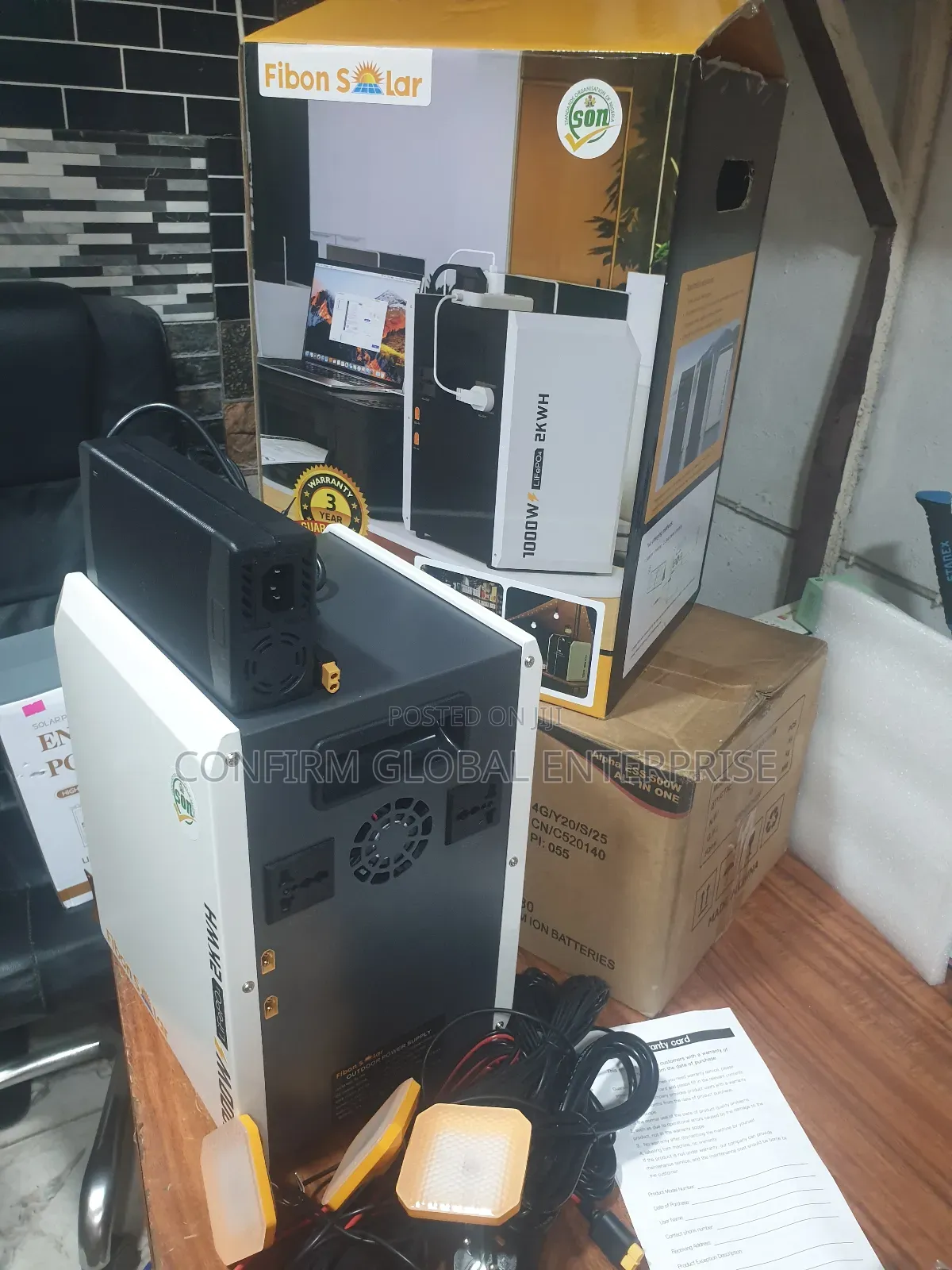 1kva Hybrid Inverter Solar Generator With 2kwh Lithium Battery