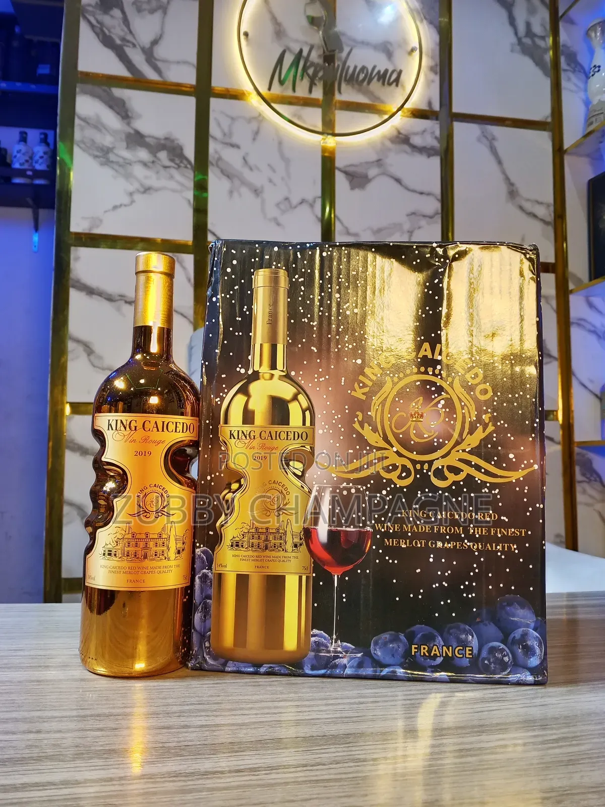 Golden Red Wine