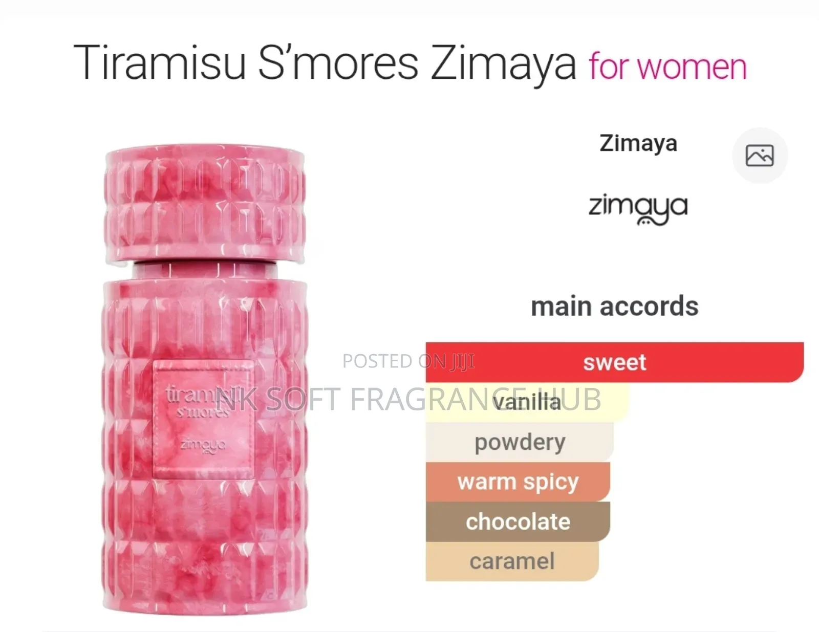 Tiramisu S'mores Edp 100ml by Zimaya