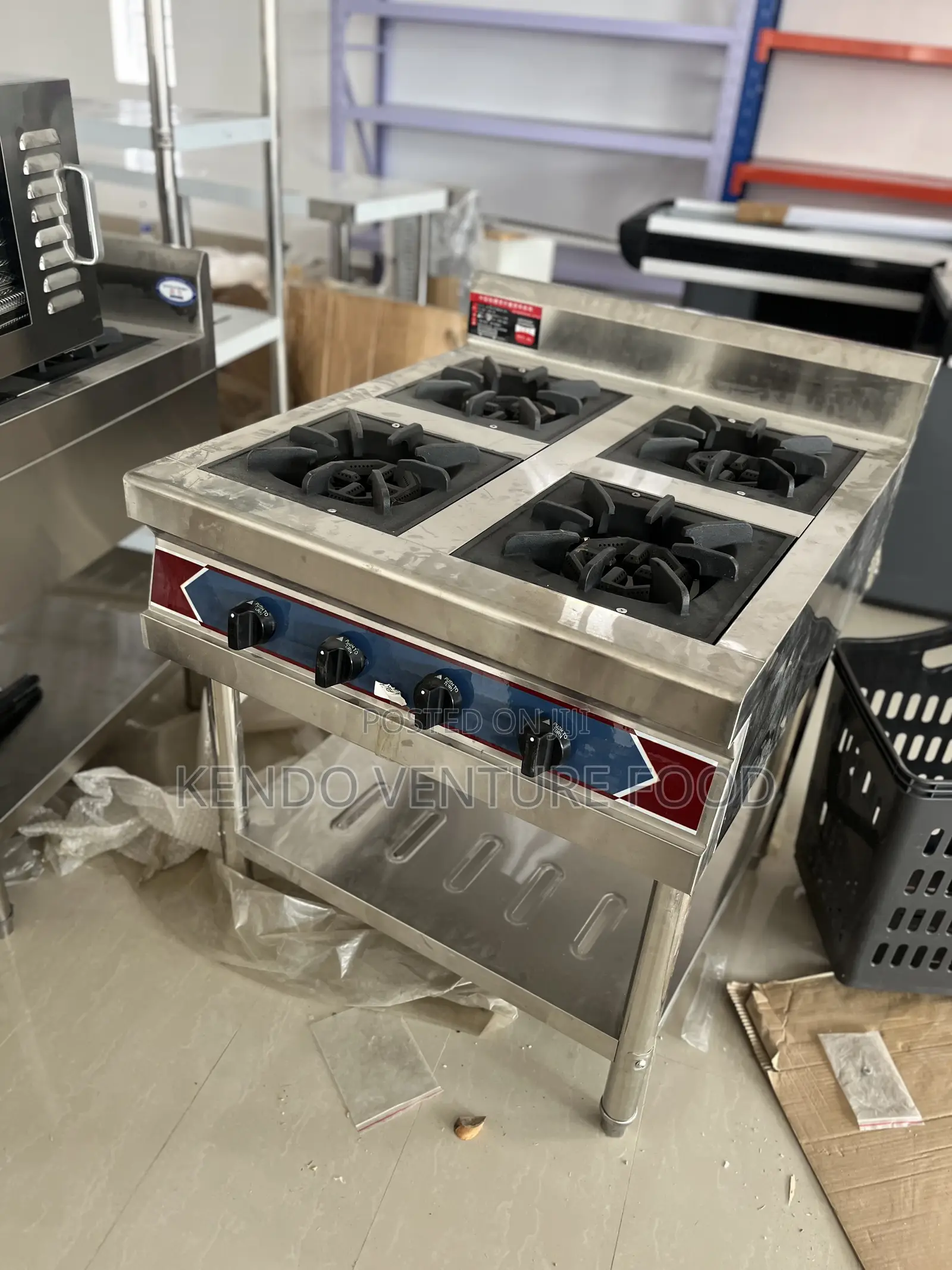 4 Burner Gas Cooker With Under Shelf