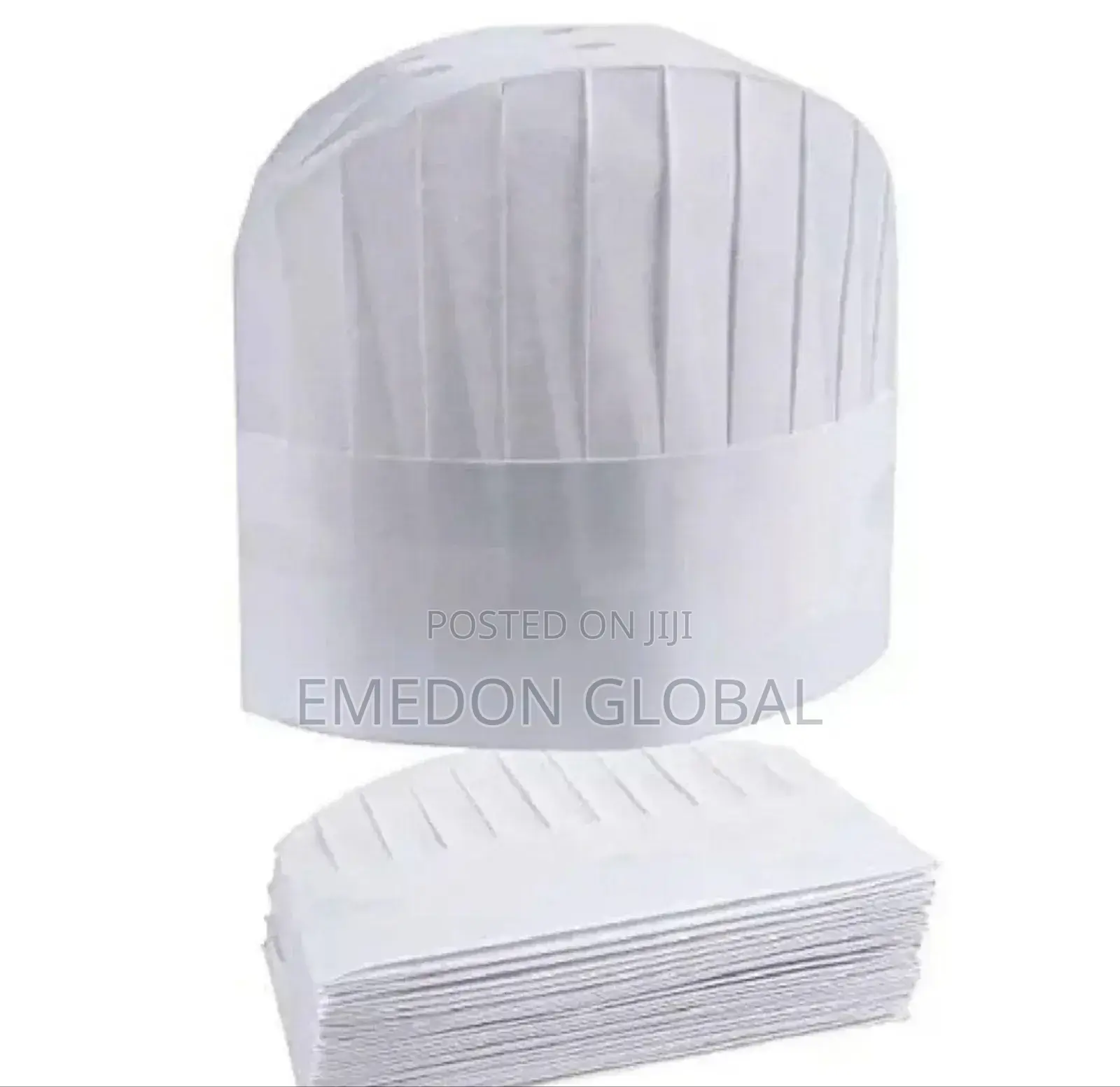 White Disposable Non Woven Chef Hat 20pcs