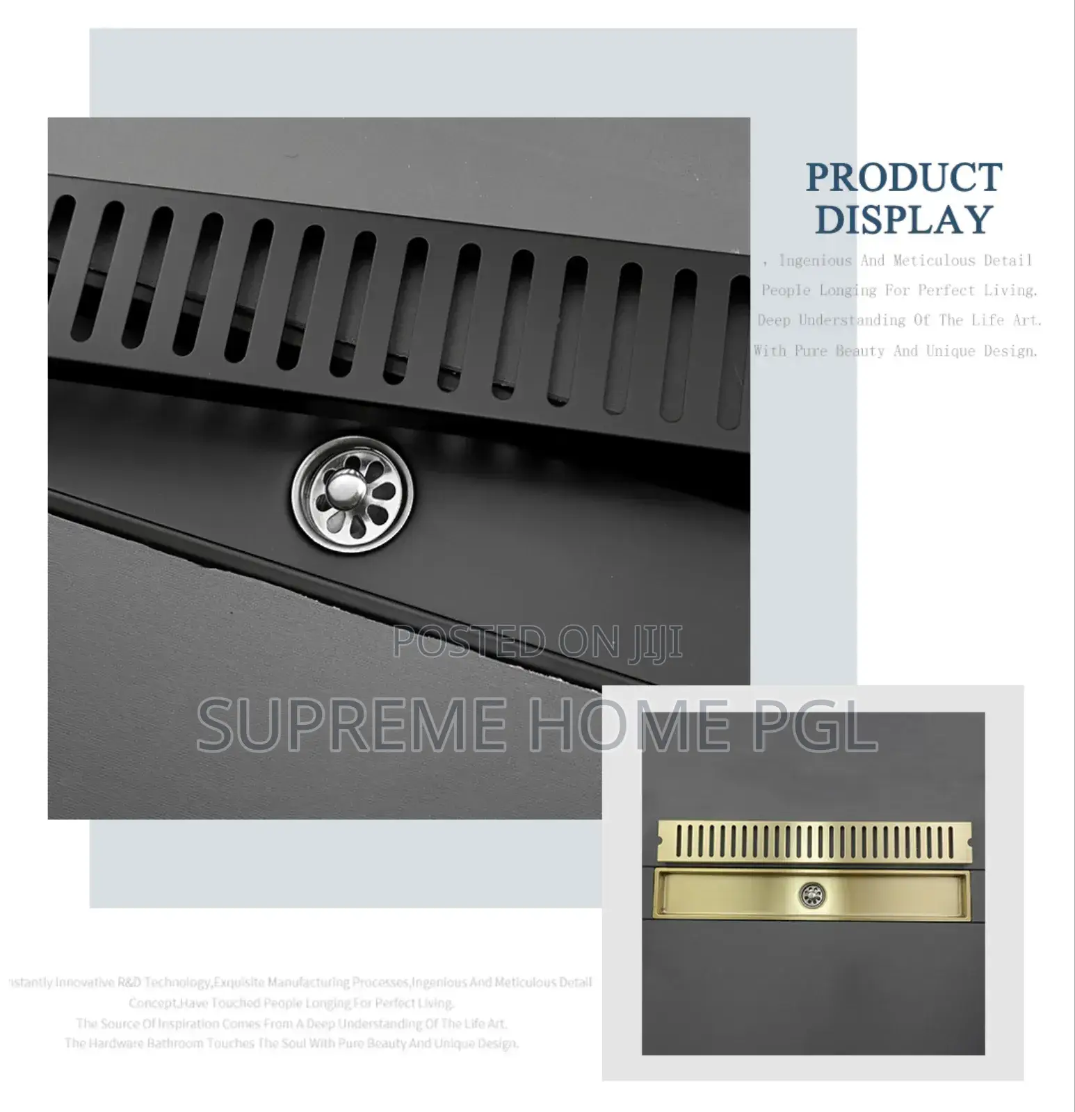 High Quality 304 Stainless Steel Linear Floor Drain