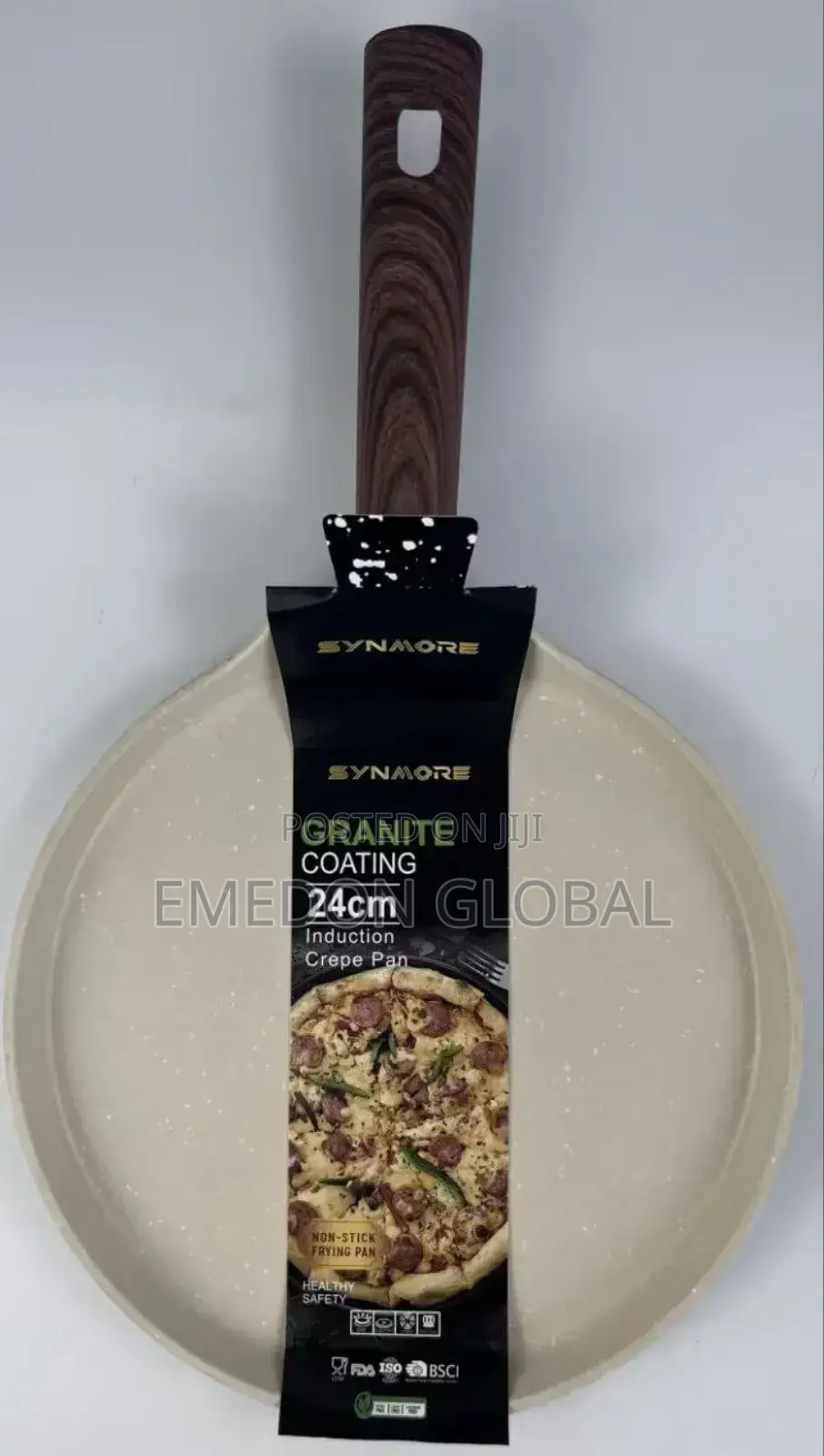 Quality 24cm Granite Crepe Pan With Induction Bottom