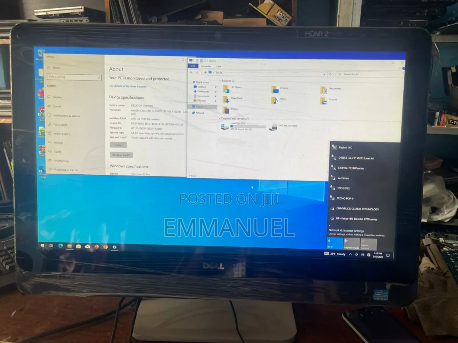 Desktop Computer Dell OptiPlex 9020 8GB Intel Core i5 HDD 500GB