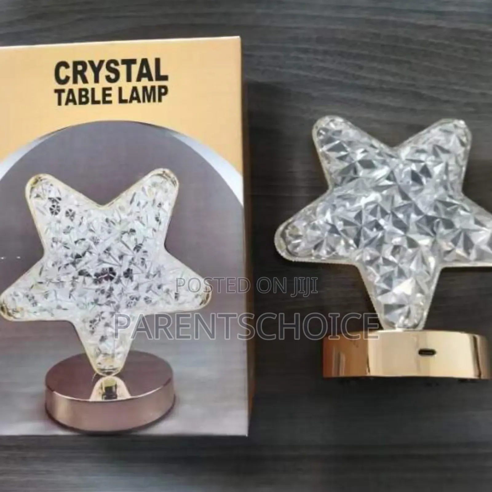 Crystal Moon, Star Table Lamp