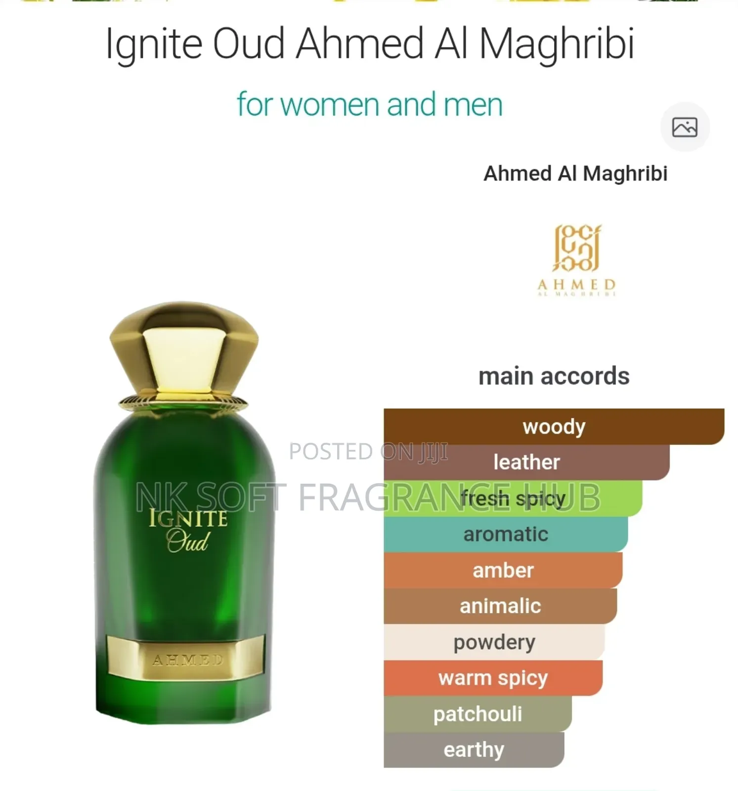 Ignite Oud Edp 60ml by Ahmed Al Maghribi