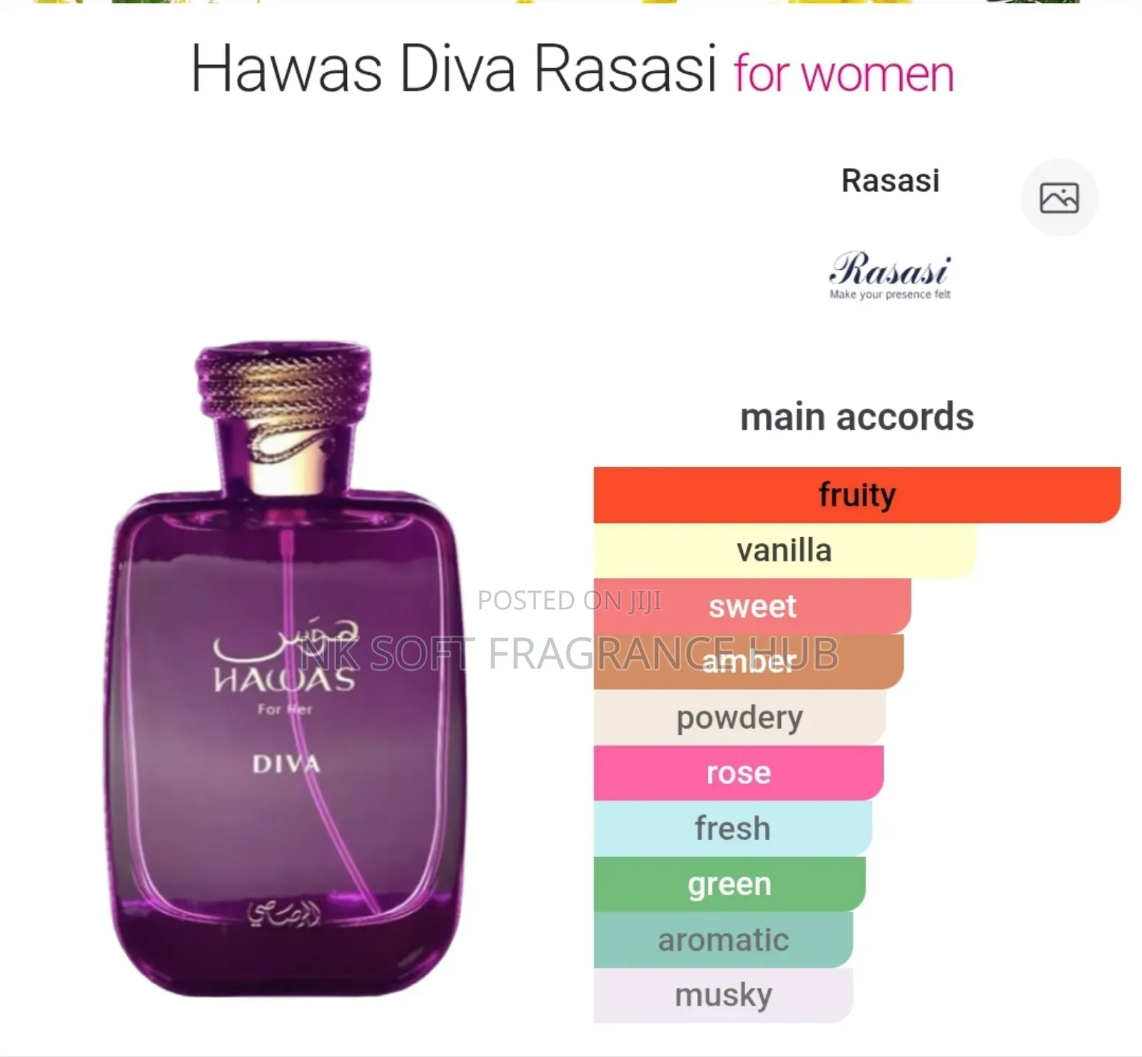 Hawas Diva Edp 100ml by Rasasi