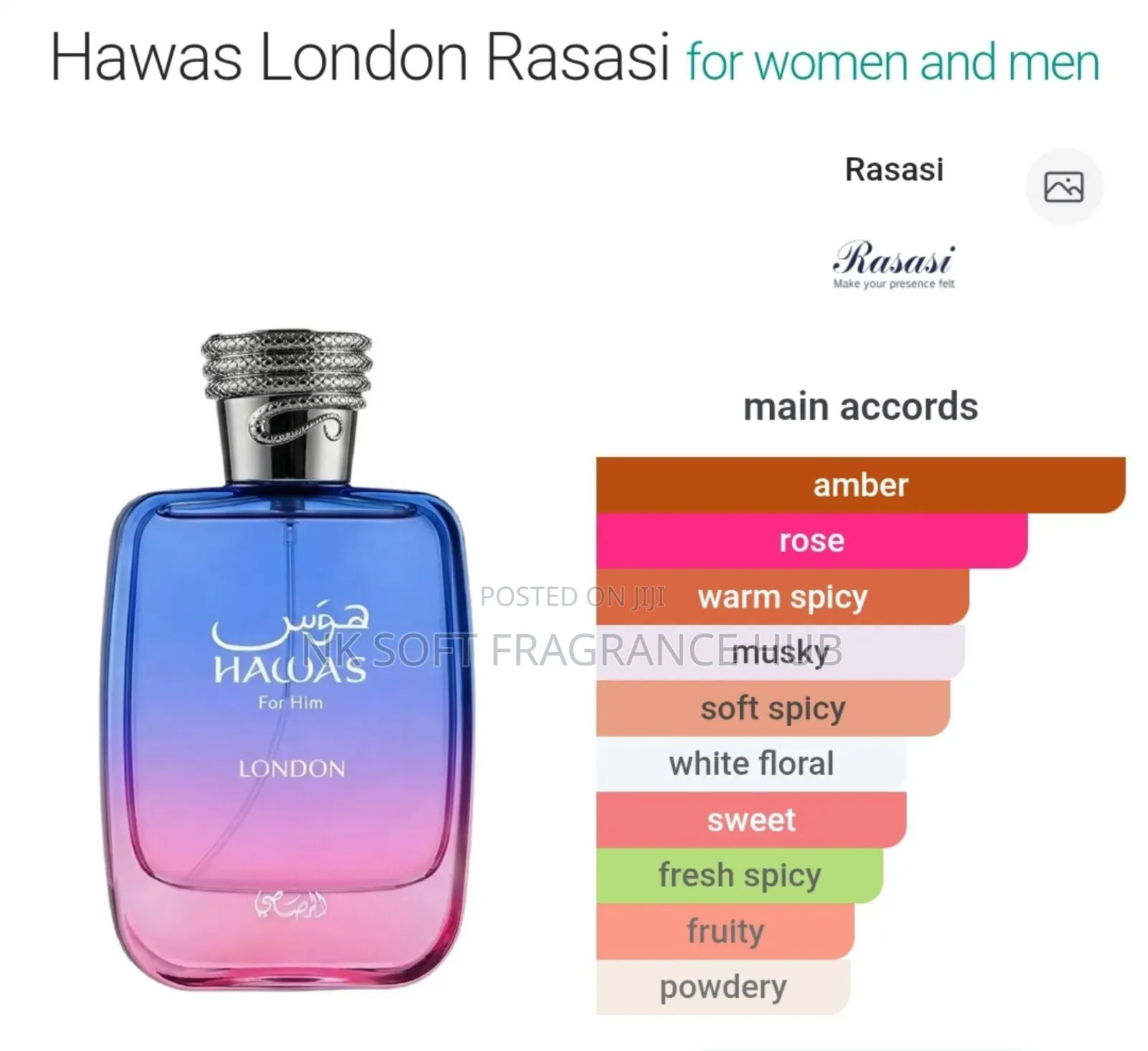 Hawas London Edp 100ml by Rasasi