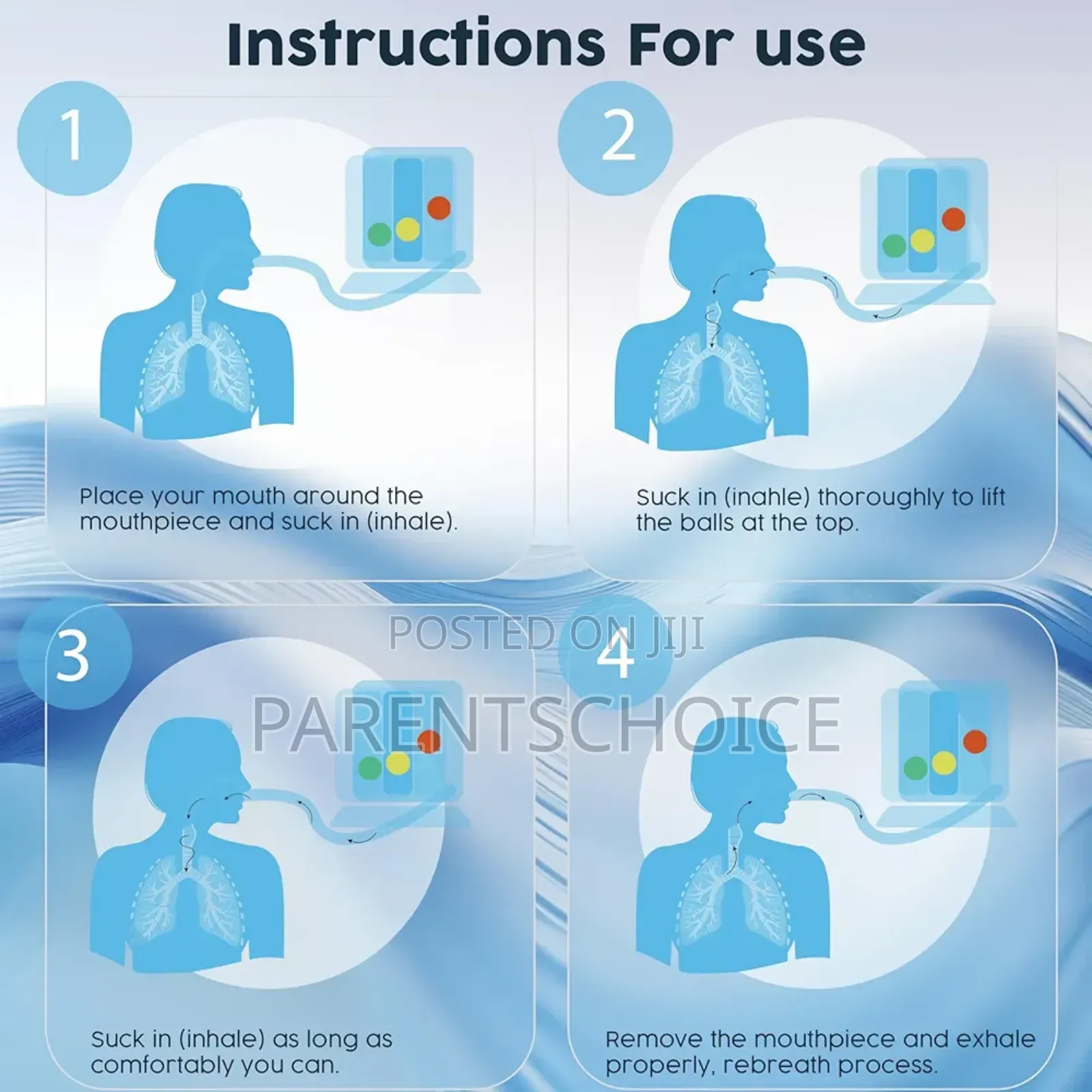3 Balls Incentive Spirometer Breathing Exerciser