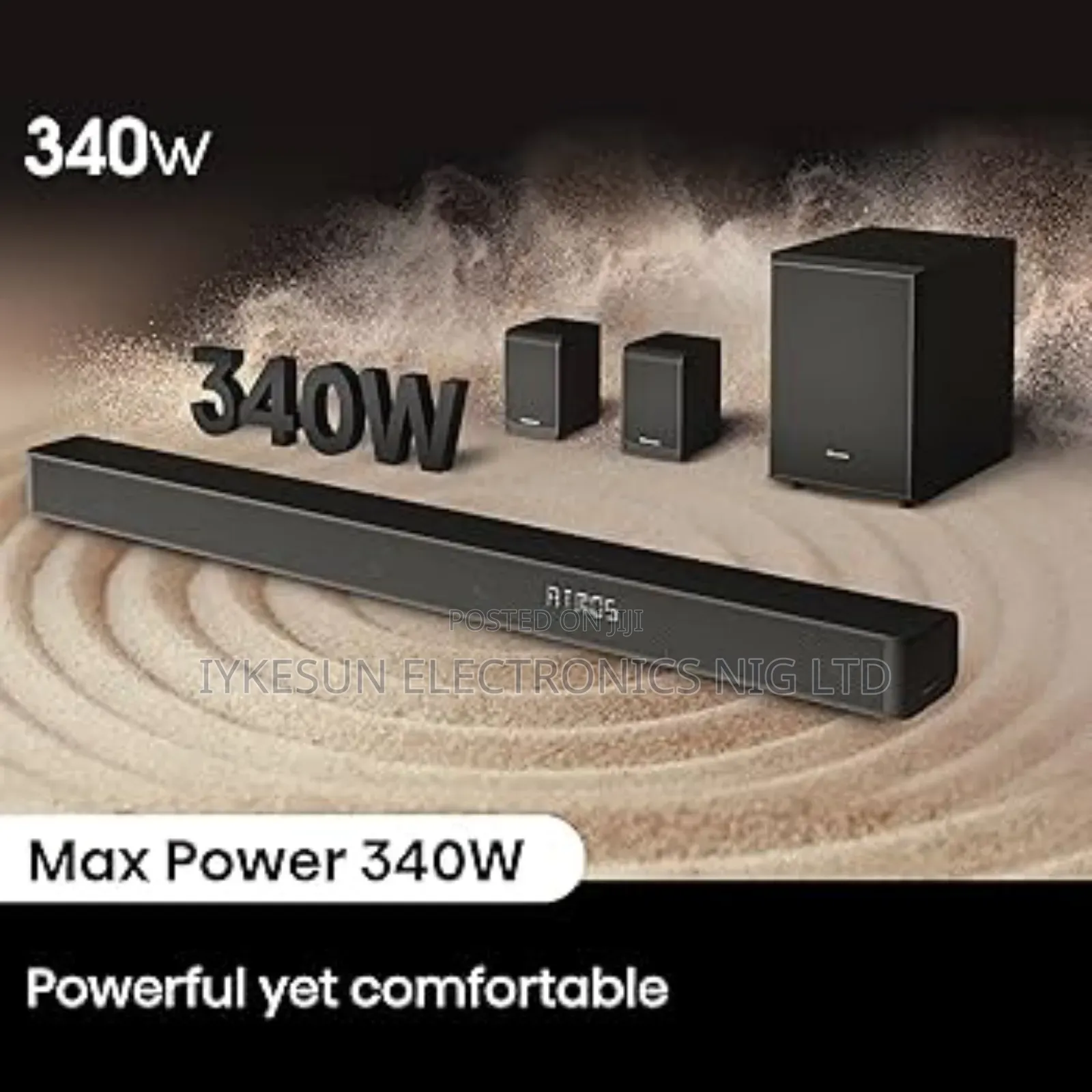 Original Hisense Powerful Wireless Sandbar 340w 5.1ch Bluetooth Usb