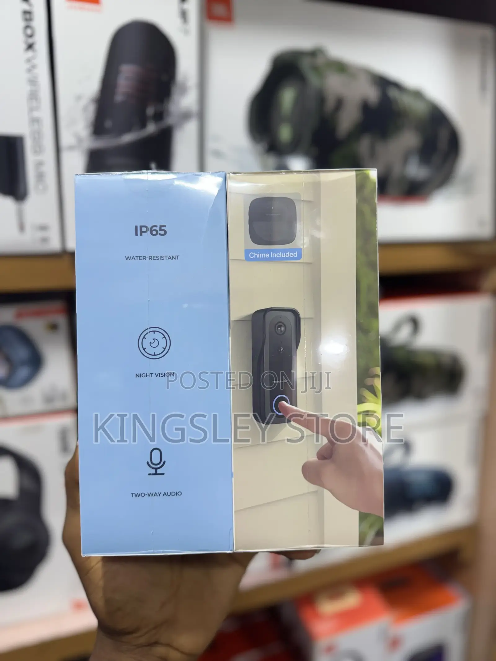 Powerology Smart Doorbell Camera - Black